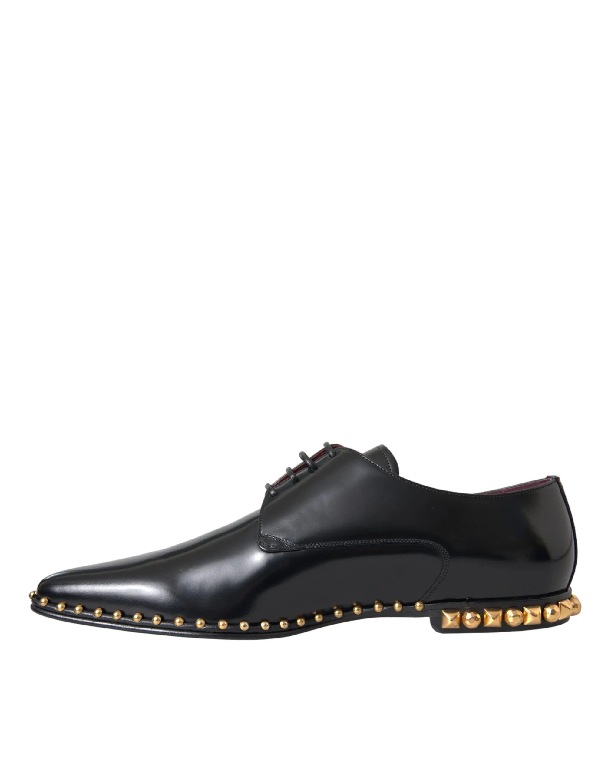 Dolce & Gabbana o1y0125 Leather Laced Shoes in Black Size US 9 / EU 42 - 2 Thumbnail