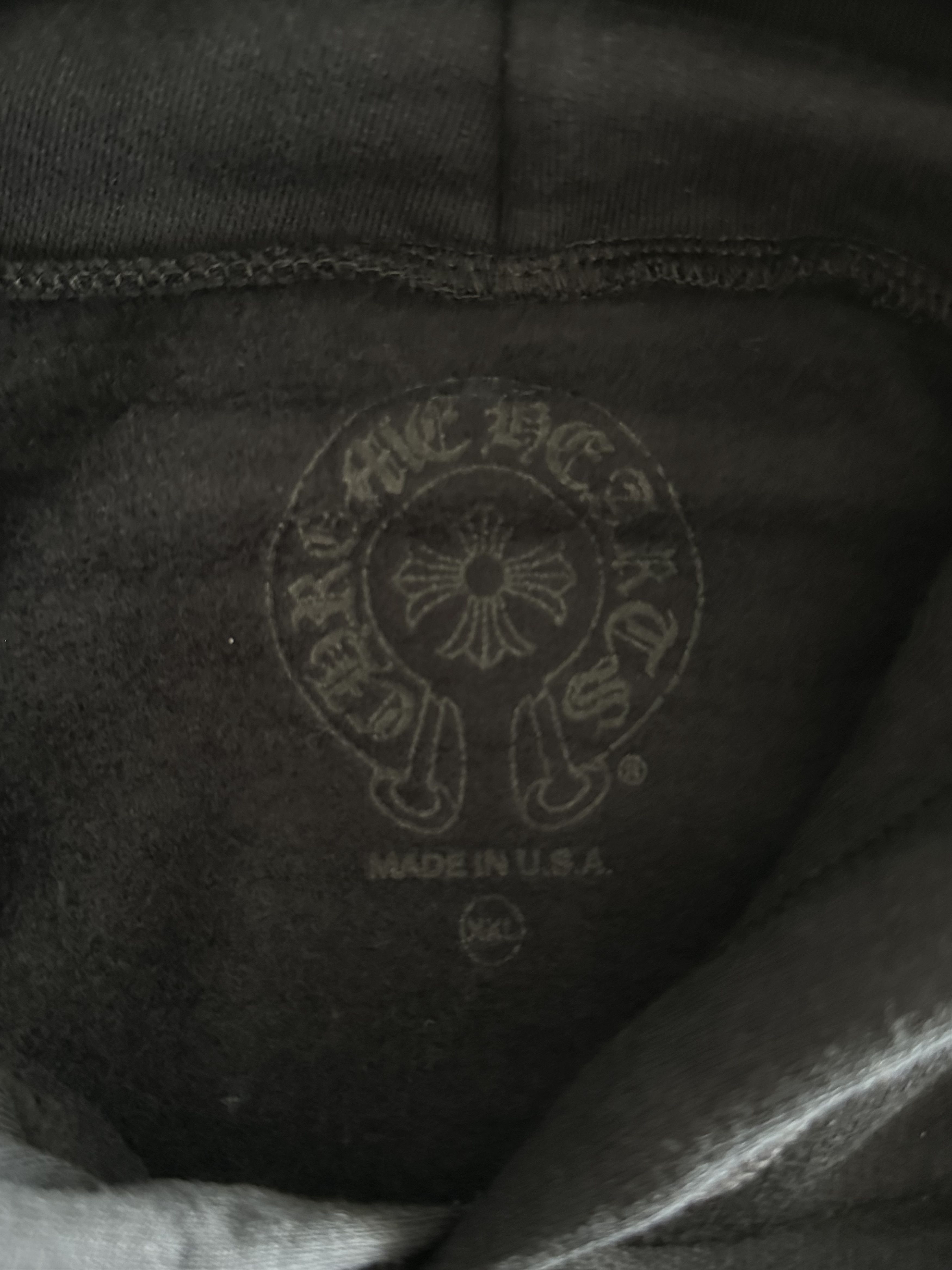 Chrome Hearts Chrome Hearts Black & Silver Script Logo Hoodie Size US XXS / EU 40 - 3 Thumbnail