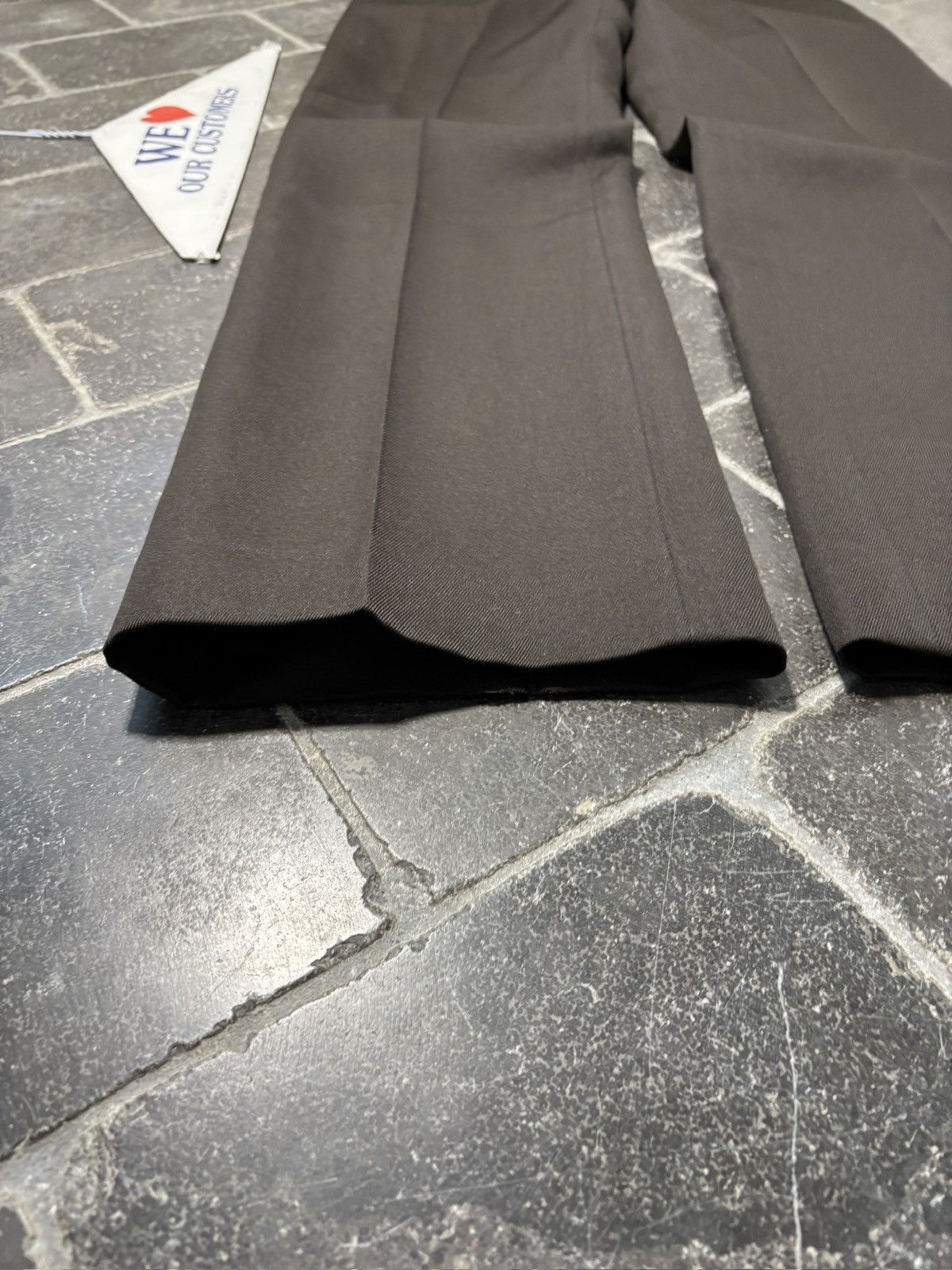 Vintage True Vintage Trousers Dark Brown Polyester 1960s 1970s 30x32 Size 34R - 8 Thumbnail