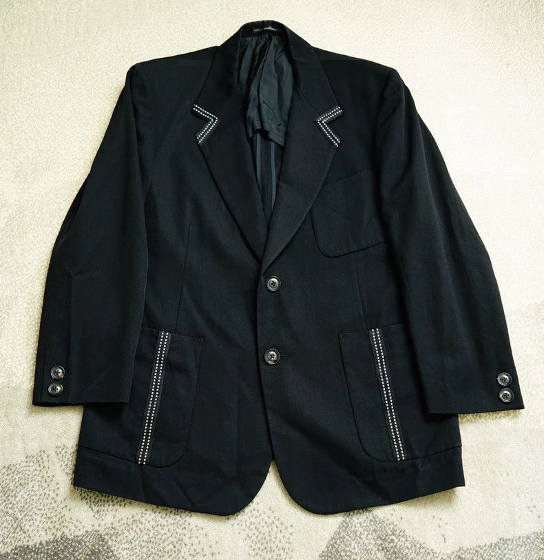 Yohji Yamamoto Yohji Yamamoto Yohji Yamamoto Black Tailored Suit Jacket Size US L / EU 52-54 / 3 - 1 Thumbnail