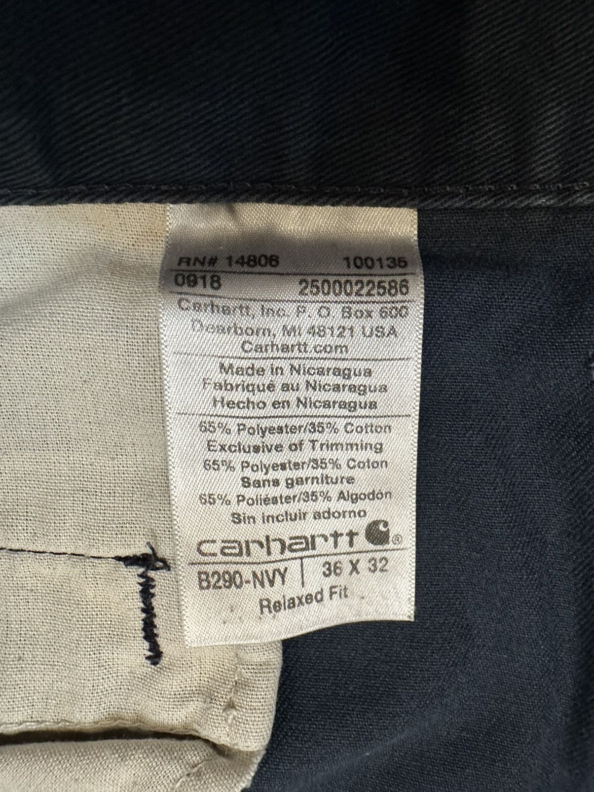 Carhartt Carhartt Blended Twill Pants Work Wear B290 Relaxed-36x31 Size US 36 / EU 52 - 7 Thumbnail