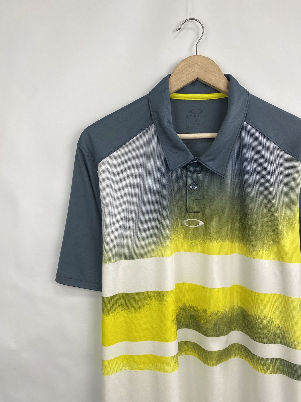 Oakley 🇺🇸 Vintage Y2K Oakley Art Polo T-Shirt Rare Asymmetrical Size US XL / EU 56 / 4 - 2 Thumbnail