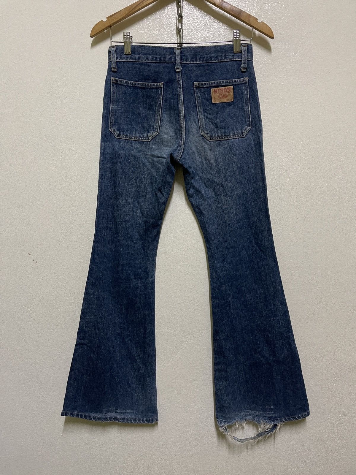 Japanese Brand × Vintage Bison Vintage Flare Boot Cut Jeans Size 27" / US 4 / IT 40 - 9 Thumbnail
