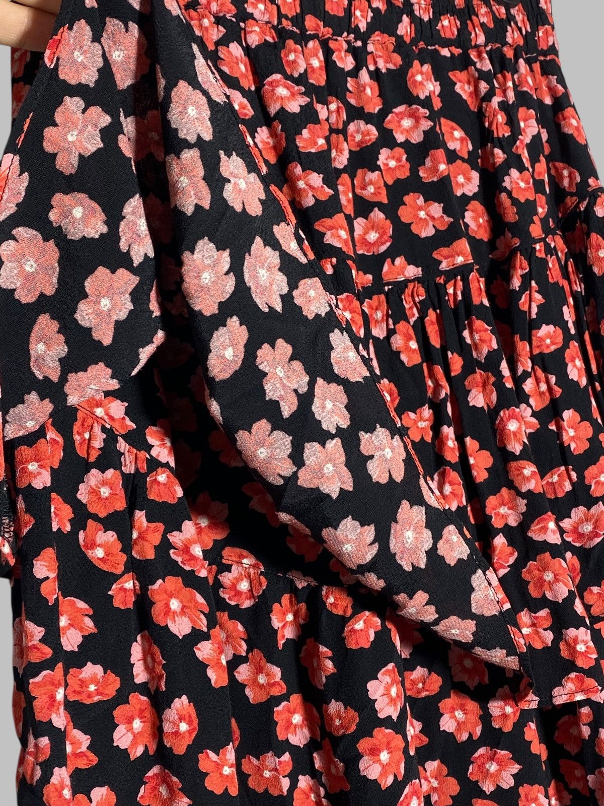 Ganni 🔥 GANNI FLORAL PRINT VISCOSE SKIRT Y2K GRUNGE PARIS FASHION Size 26" / US 2 / IT 38 - 5 Thumbnail