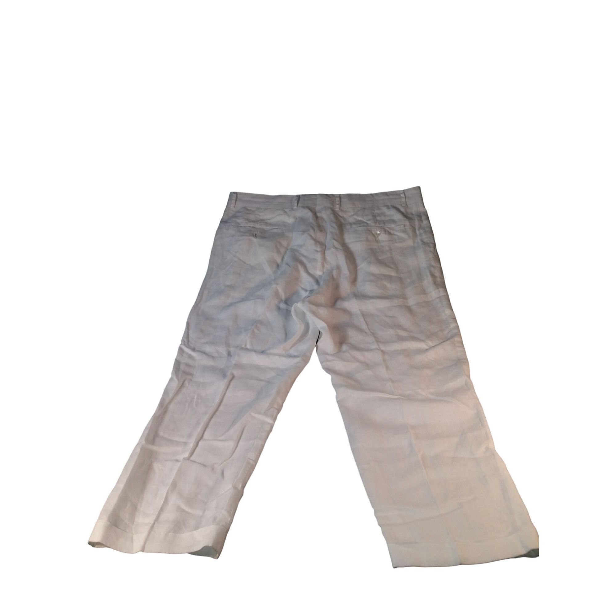 Michael Kors Michael Kors Linen Pants Men Sz 46 White Cuffed Hem Summer T Size US 44 / EU 60 - 7 Thumbnail