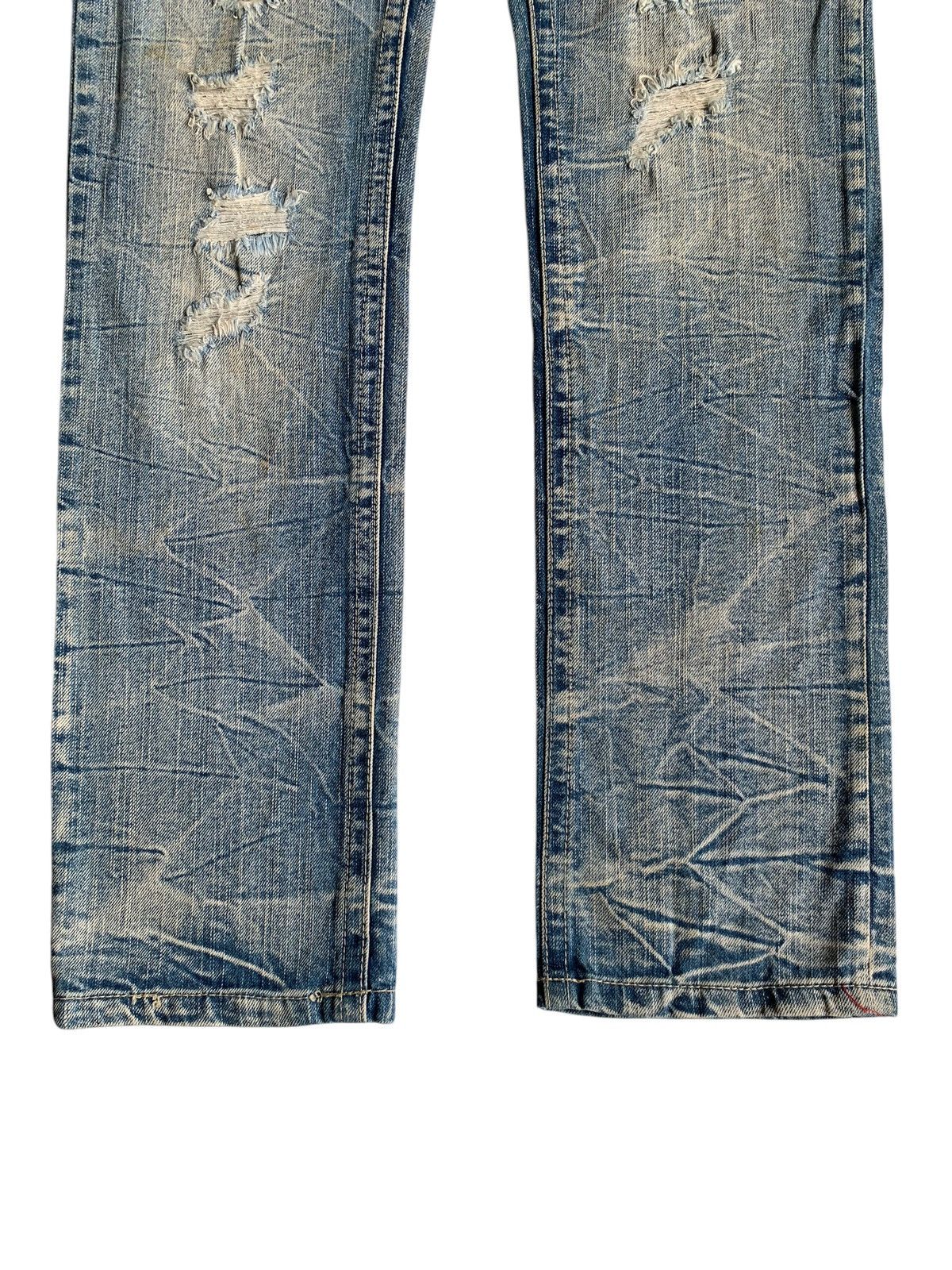Other 💥 Vintage 90s Style Hyper Beach Stone Wash Patch Jeans Rare Size US 31 - 6 Thumbnail