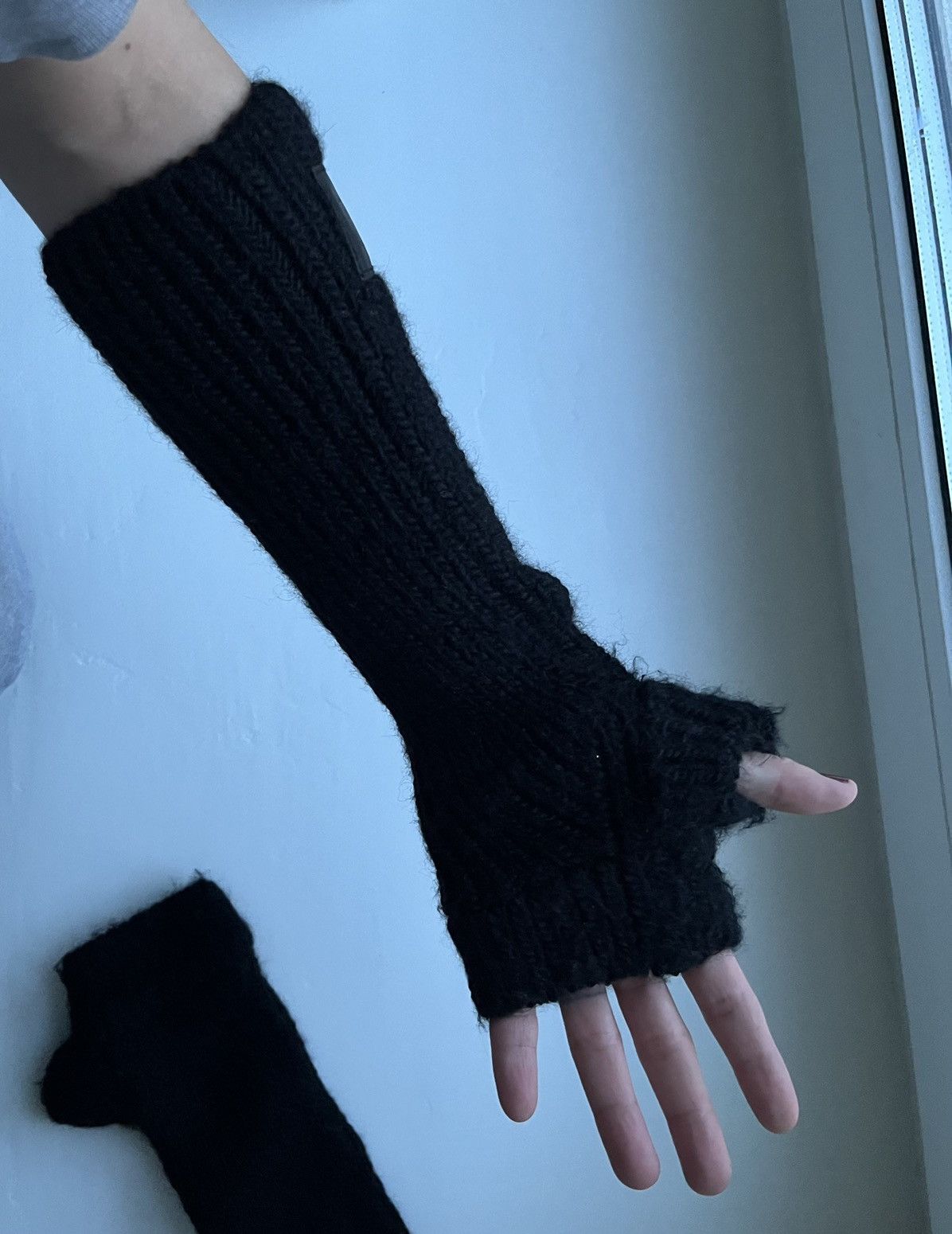 Julius Wool Knit Cut Off Gloves Size ONE SIZE - 2 Thumbnail