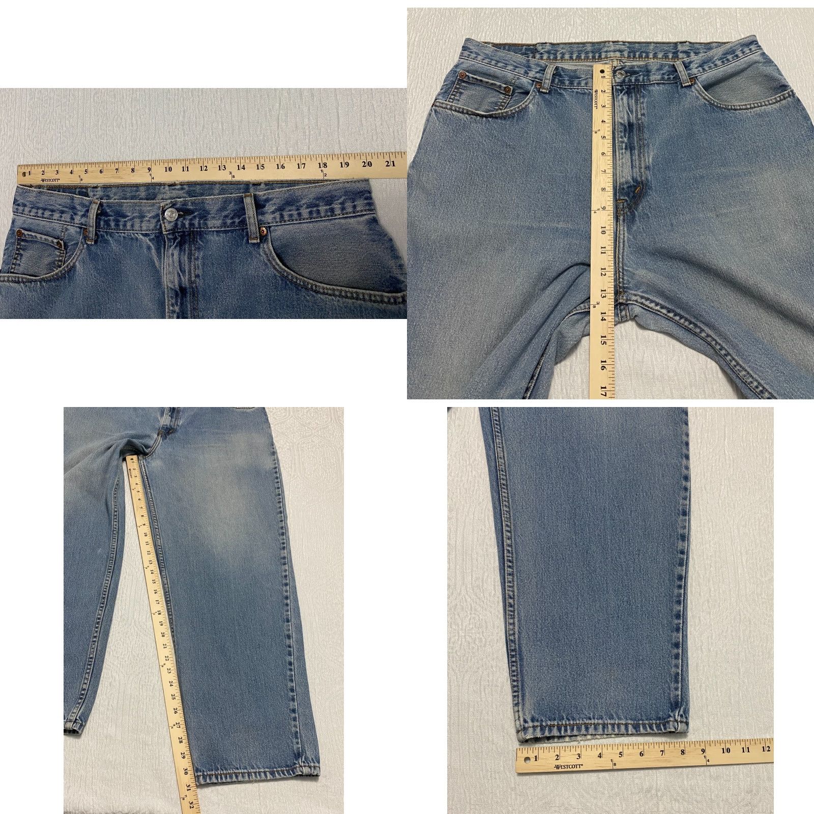 Levi's VINTAGE Levi's 560 Jeans Mens 40x32 Blue Comfort Fit Baggy 90s Grunge Levi's 500 Series Mens Jeans Blue Size US 40 / EU 56 - 8 Thumbnail