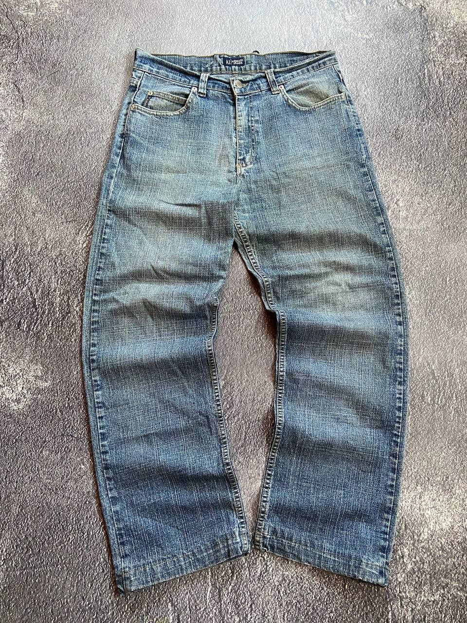 Armani Vintage Armani Jeans y2k distressed denim pants Size US 32 / EU 48 - 2 Thumbnail