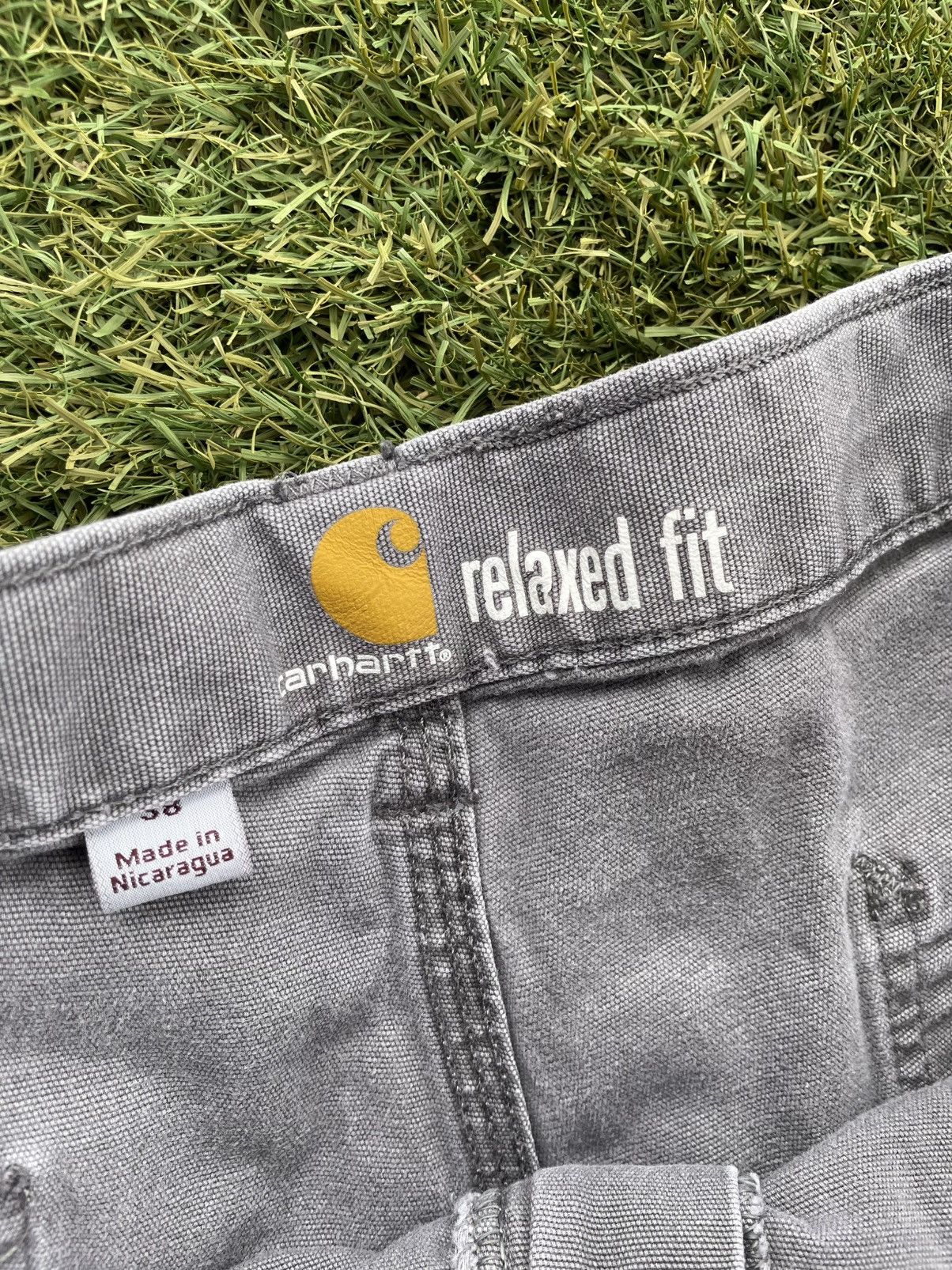 Carhartt Carhartt Mens Gray Utility Work Shorts cell pocket Size 38 Size US 38 / EU 54 - 2 Thumbnail