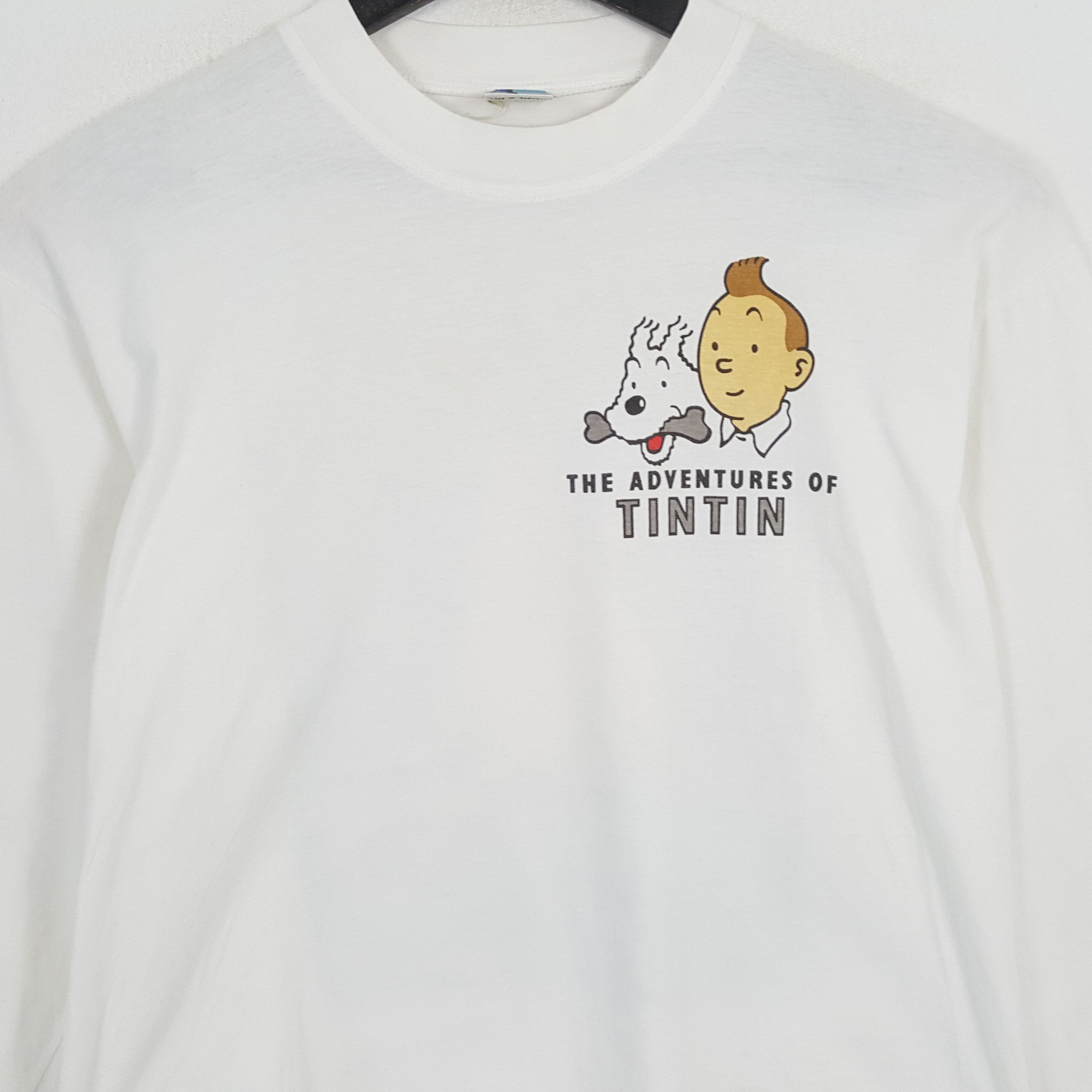 Vintage TINTIN IN THE CONGO Streetwear Style Cartoon Shirt Size US L / EU 52-54 / 3 - 4 Thumbnail