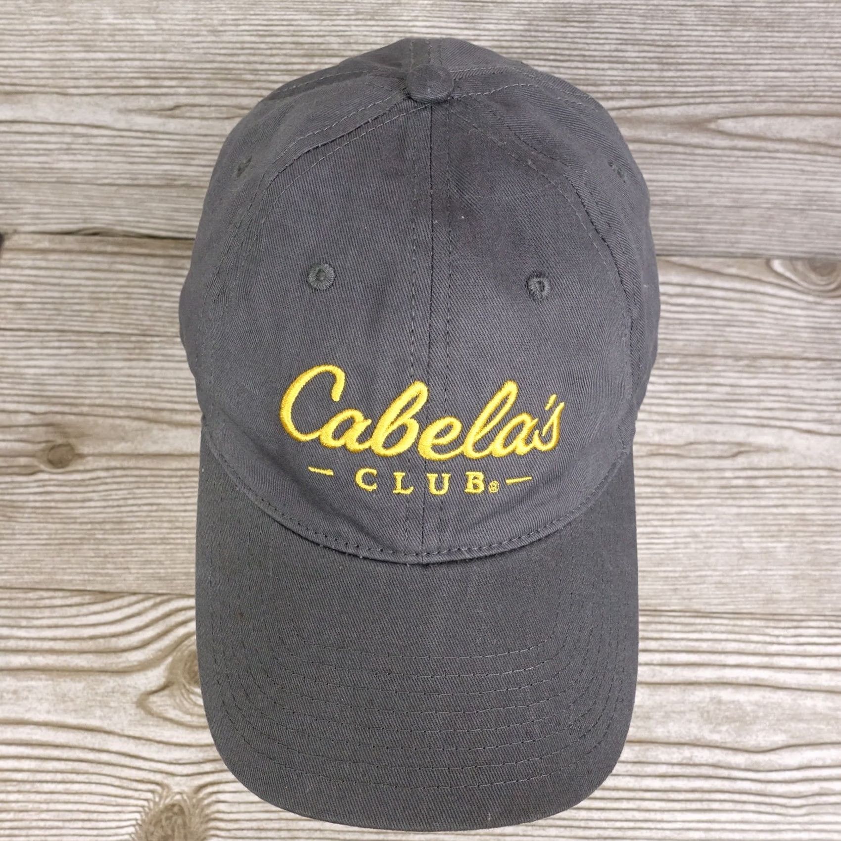 Vintage Cabela's Club Gray Adjustable Strapback Baseball Hat Cap Outdoors Size ONE SIZE - 3 Thumbnail