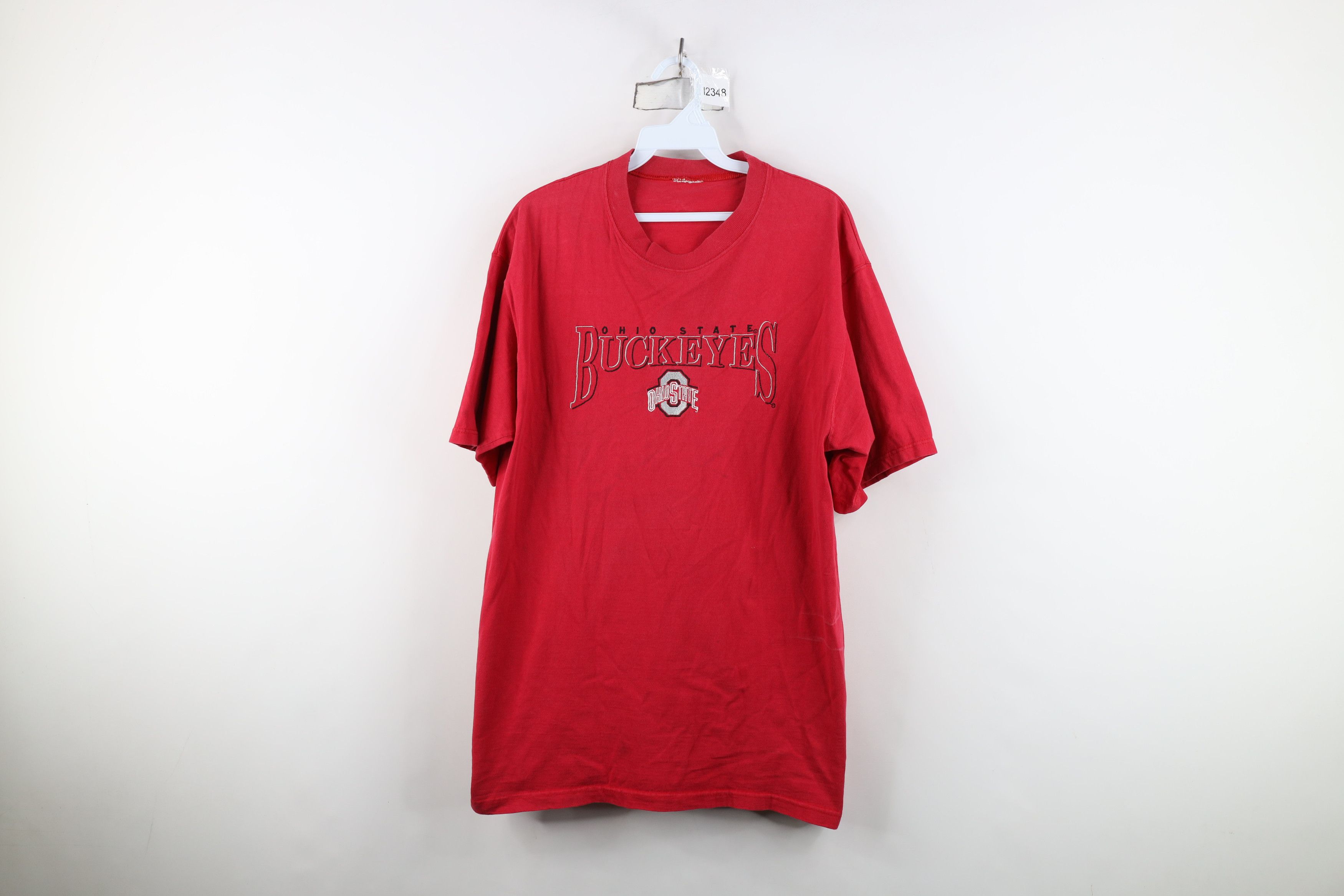 Vintage Vintage 90s Ohio State University Short Sleeve T-Shirt Red Size US L / EU 52-54 / 3 - 1 Thumbnail