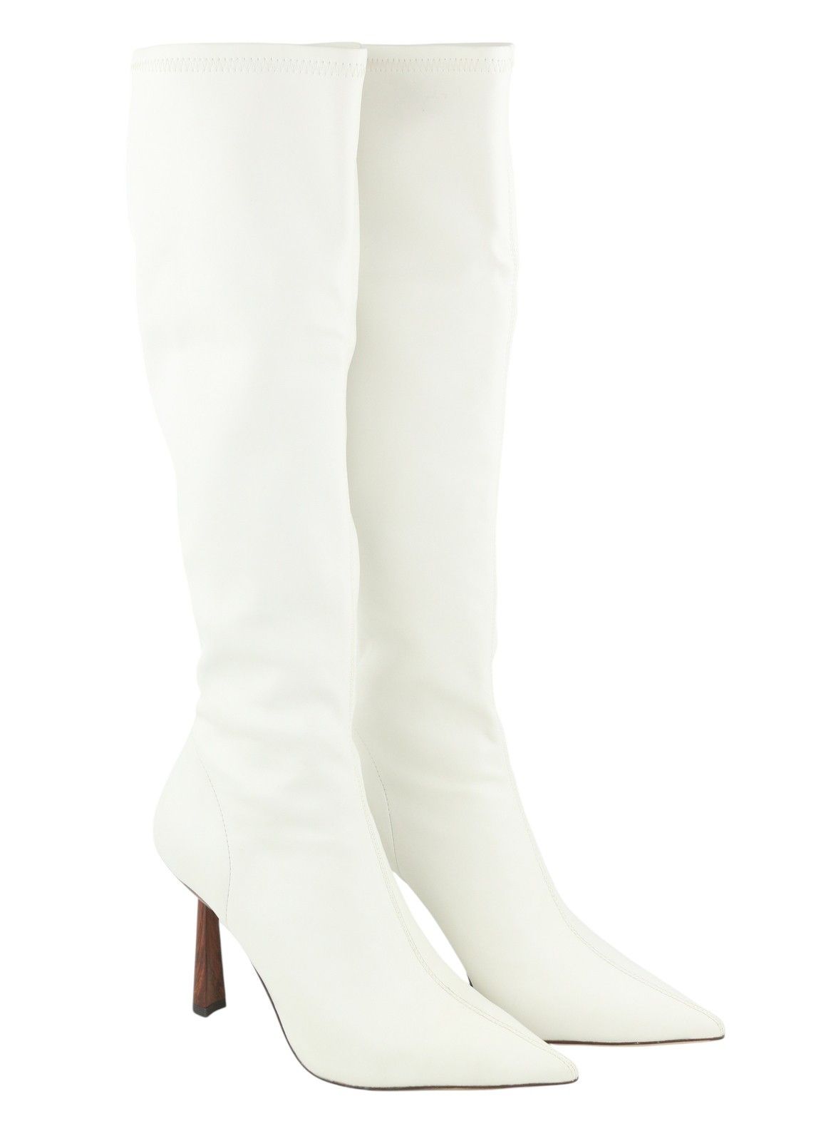 Other LOLA CRUZ NAF EU38 White Eco Leather Pointed Toe 87541 Size US 7 / IT 37 - 2 Thumbnail