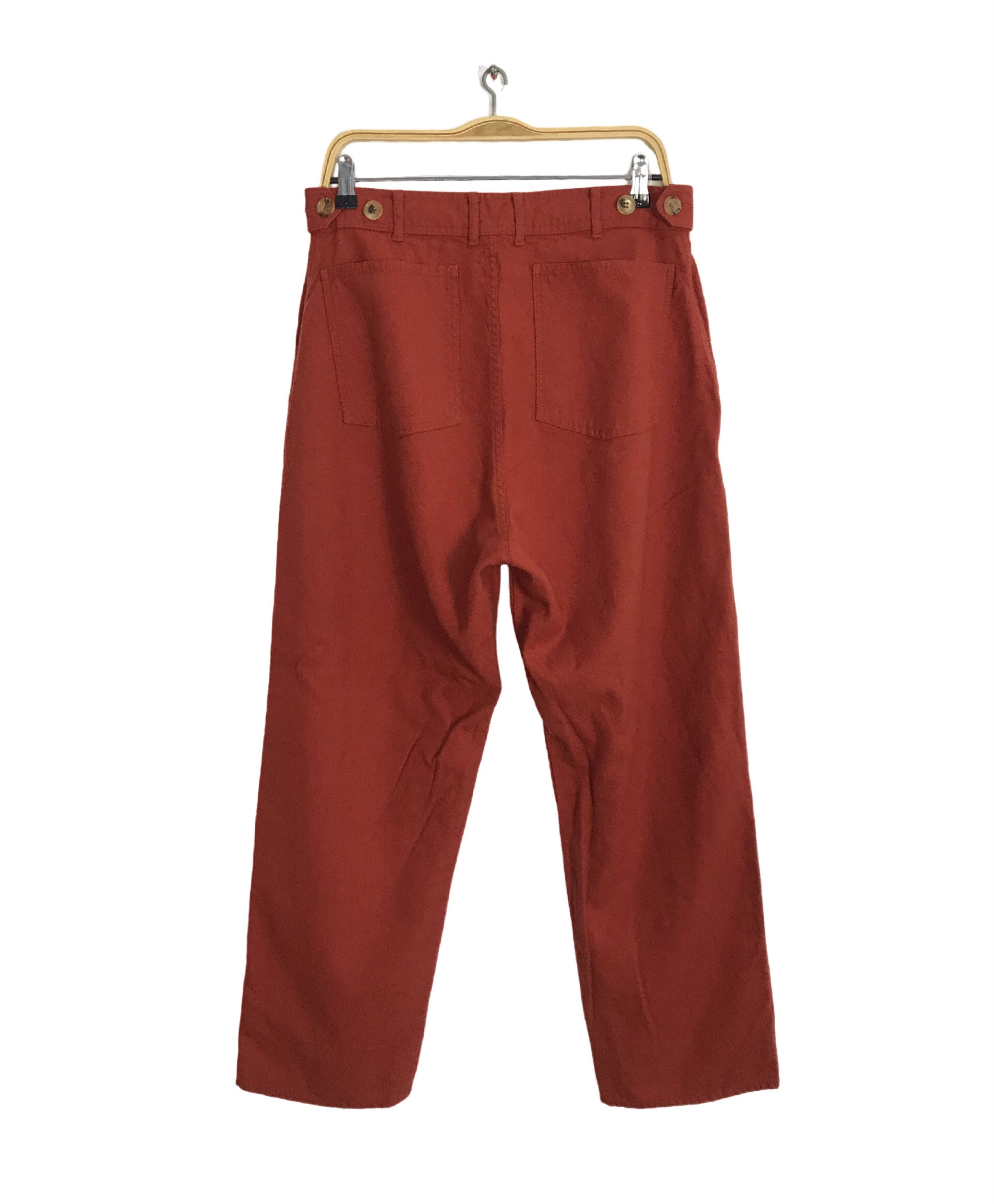 Comme des Garcons × Japanese Brand Comme Des Garcon Homme Plus Red Slack Pant Trouser Size US 30 / EU 46 - 2 Thumbnail
