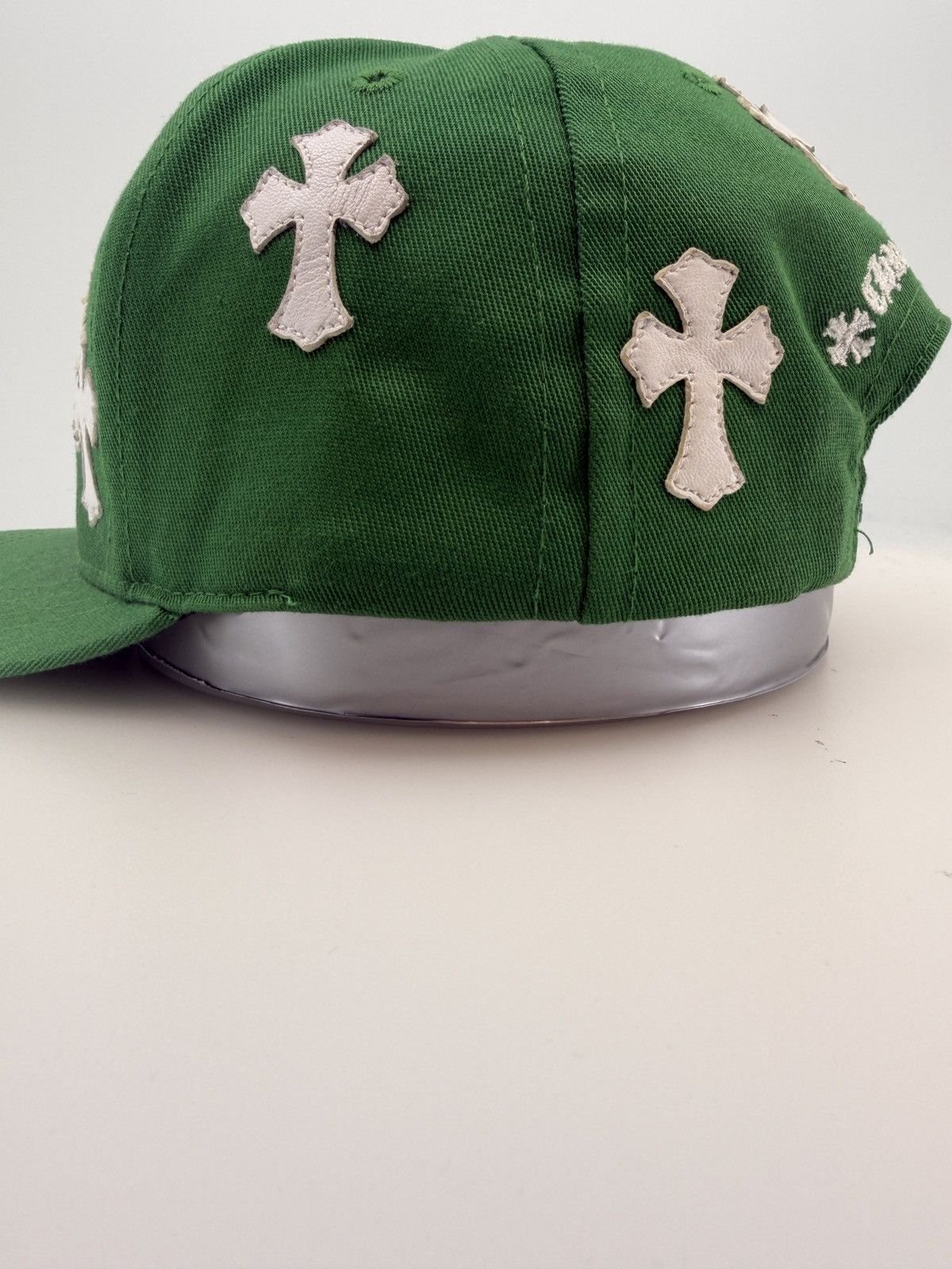 Chrome Hearts Chrome Hearts Cross Patch Hat Green White Size ONE SIZE - 2 Thumbnail