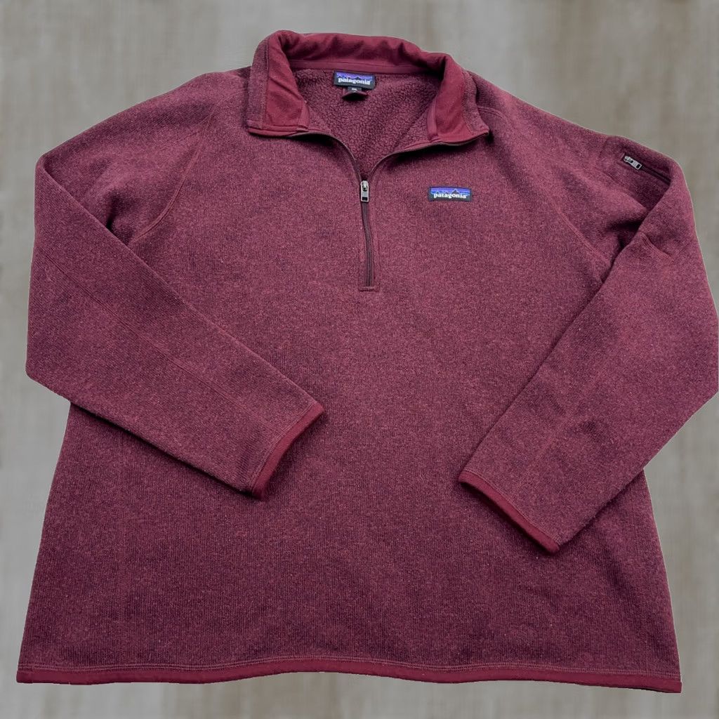 Patagonia Patagonia Sweater Men 2XL Pullover 1/4 Zip Mock Neck Red Heather Knit Jacket Casual Outdoor Size US XXL / EU 58 / 5 - 1 Thumbnail
