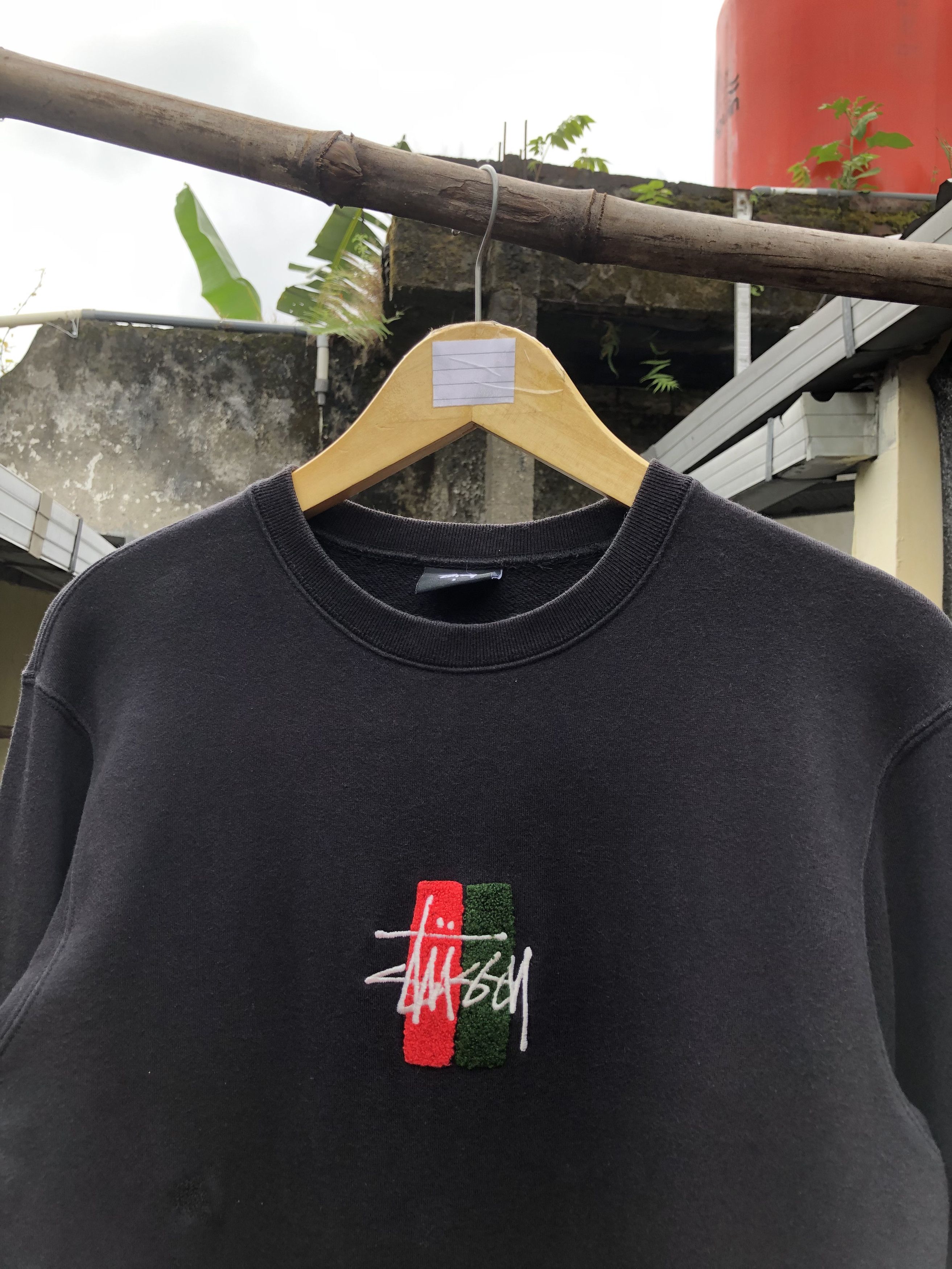 Stussy STUSSY BARS LOGO CREW NECK Size US XS / EU 42 / 0 - 1 Thumbnail