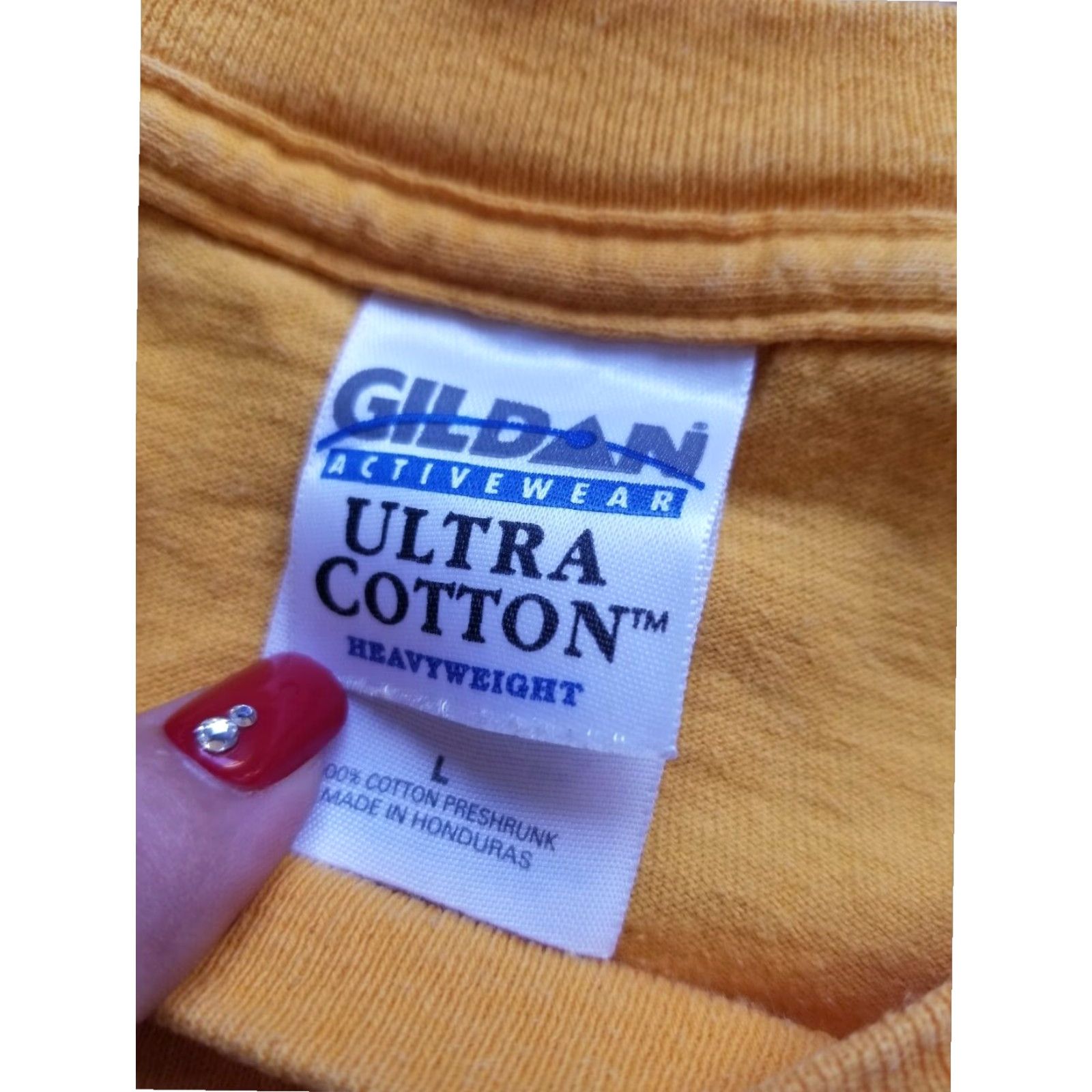 Gildan 2004 Cedartown GA Bike Ride Graphic Tee Yellow Mens Large Double Sided T-Shirt Size US L / EU 52-54 / 3 - 5 Thumbnail