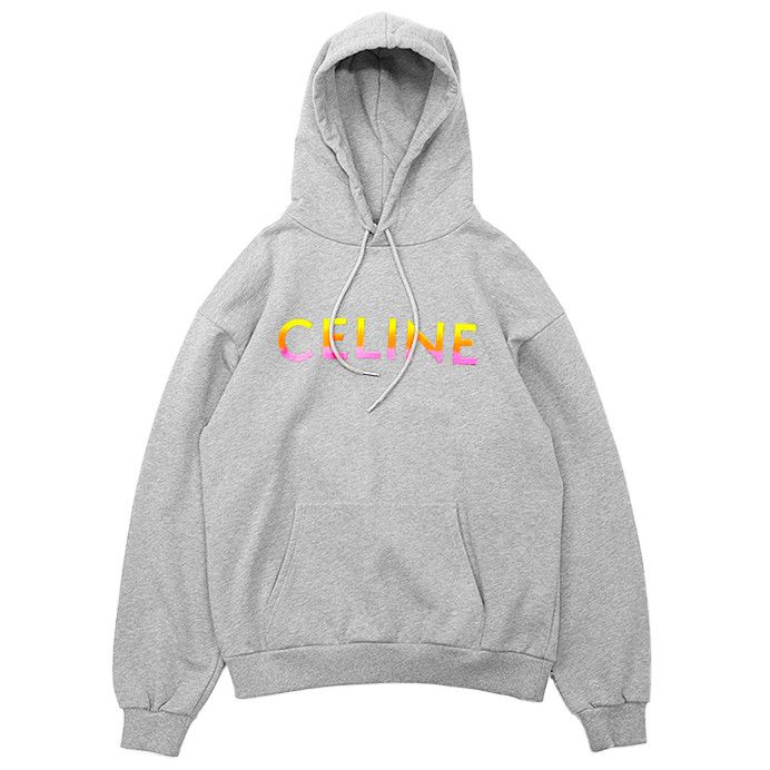 Celine Celine Celine Gradient Logo Print French Terry Hoodie Textile Sweatshirts & Hoodies DUTY FREE for USA Size ONE SIZE - 1 Thumbnail