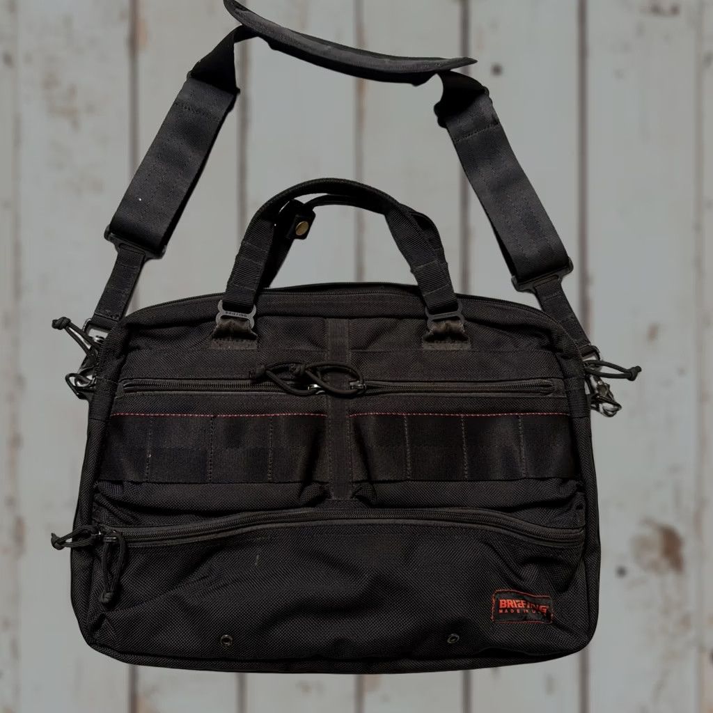 Vintage Briefing Nylon Canvas Shoulder Briefcase Bag Made USA Tactical Military Work Size ONE SIZE - 1 Thumbnail