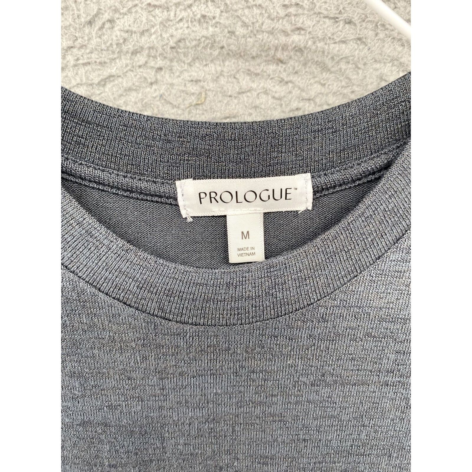 Vintage Prologue Women’s Sleeveless Tank Long Knit Double Side Slit Gray Dress M Size M / US 6-8 / IT 42-44 - 2 Thumbnail
