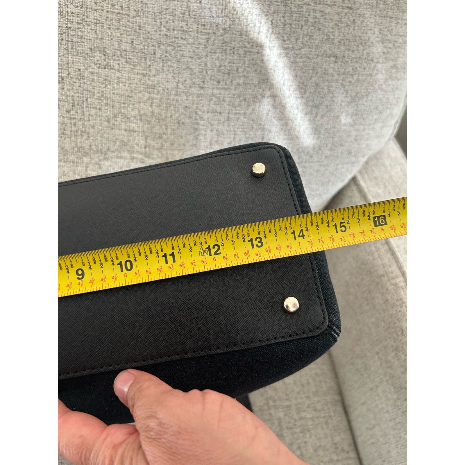 Kate Spade Kate Spade Canvas Tote Large Black White Stripe with Strap Size ONE SIZE - 4 Thumbnail
