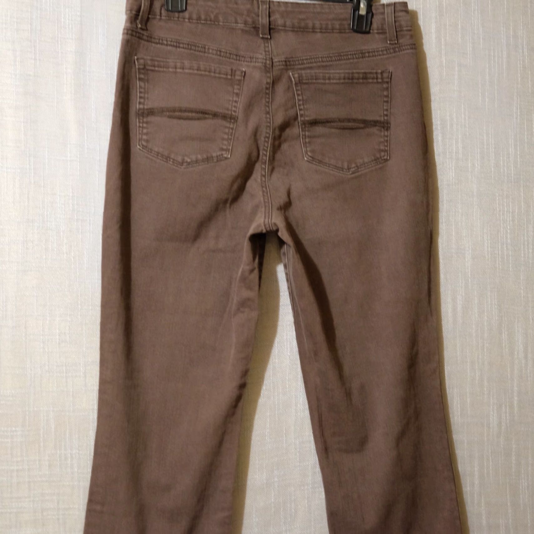 Vintage Bandolino Mandie Jeans Stretch Mid-Rise Brown Denim Women's 10 Straight #H98-10 Size 32" / US 10 / IT 46 - 6 Thumbnail