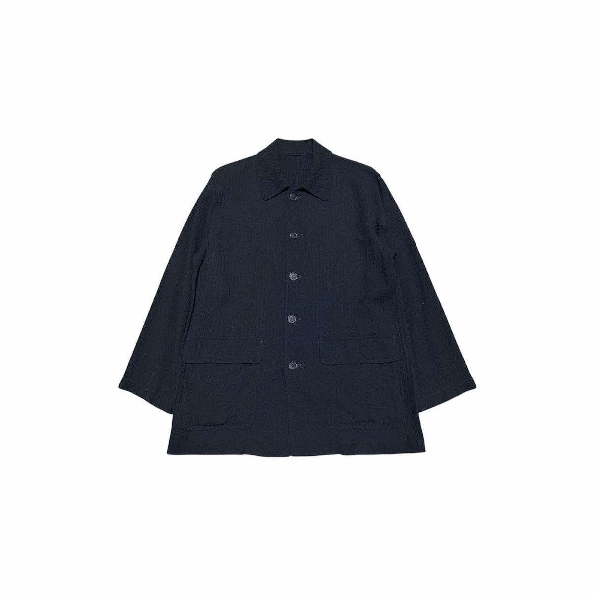 Tete Homme 🔥Rare Vintage Tete Homme By Issey Miyake Pleats Shirt Jacket Size US L / EU 52-54 / 3 - 1 Thumbnail