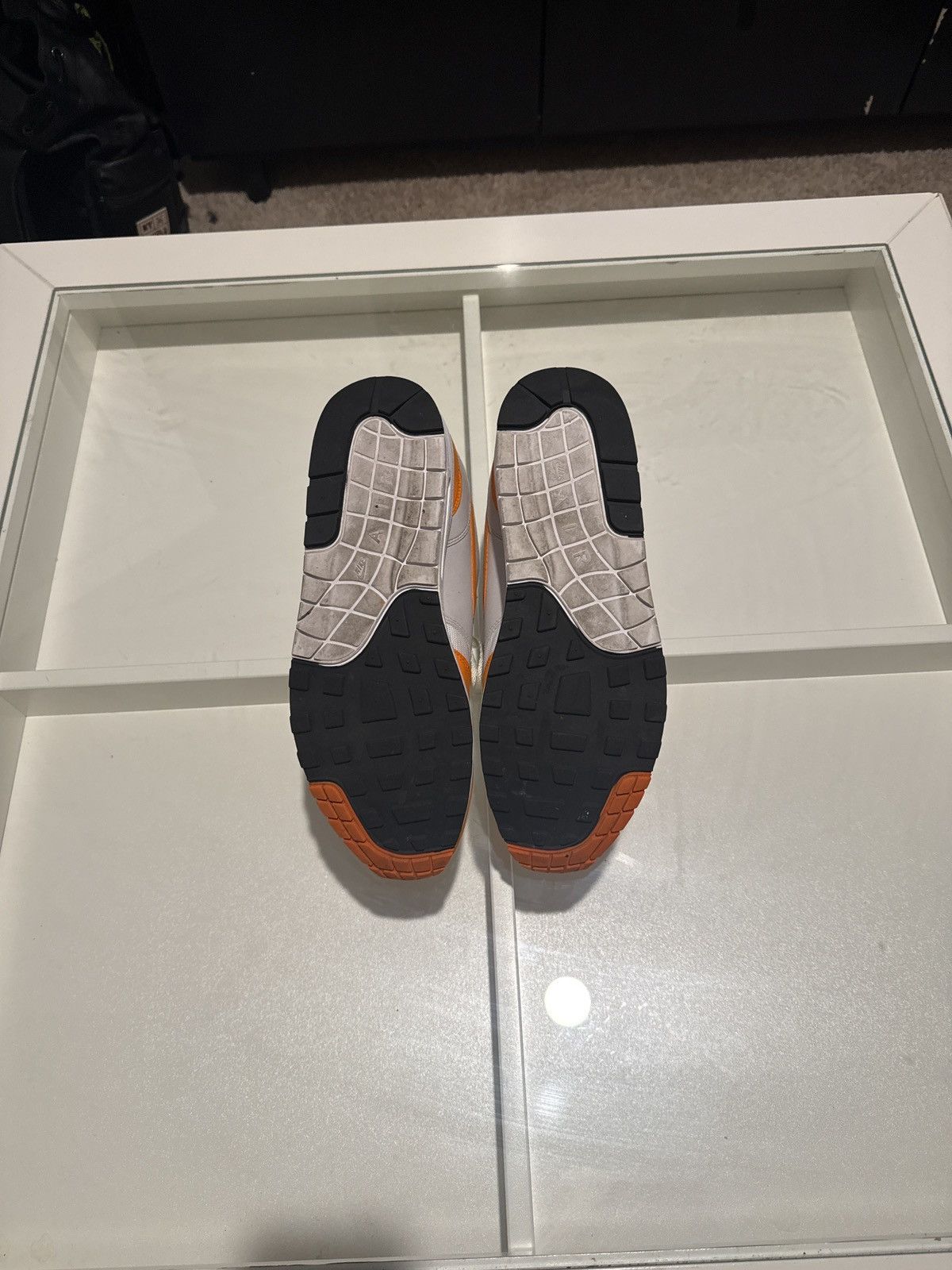 Nike Nike Air Max 1 White x Orange Size US 14 / EU 47 - 5 Thumbnail