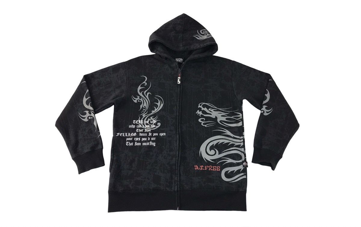 Japanese Brand Sweaters Dj Free JapaneseBrand Picture Dragon Hoodie Style Size US L / EU 52-54 / 3 - 1 Thumbnail