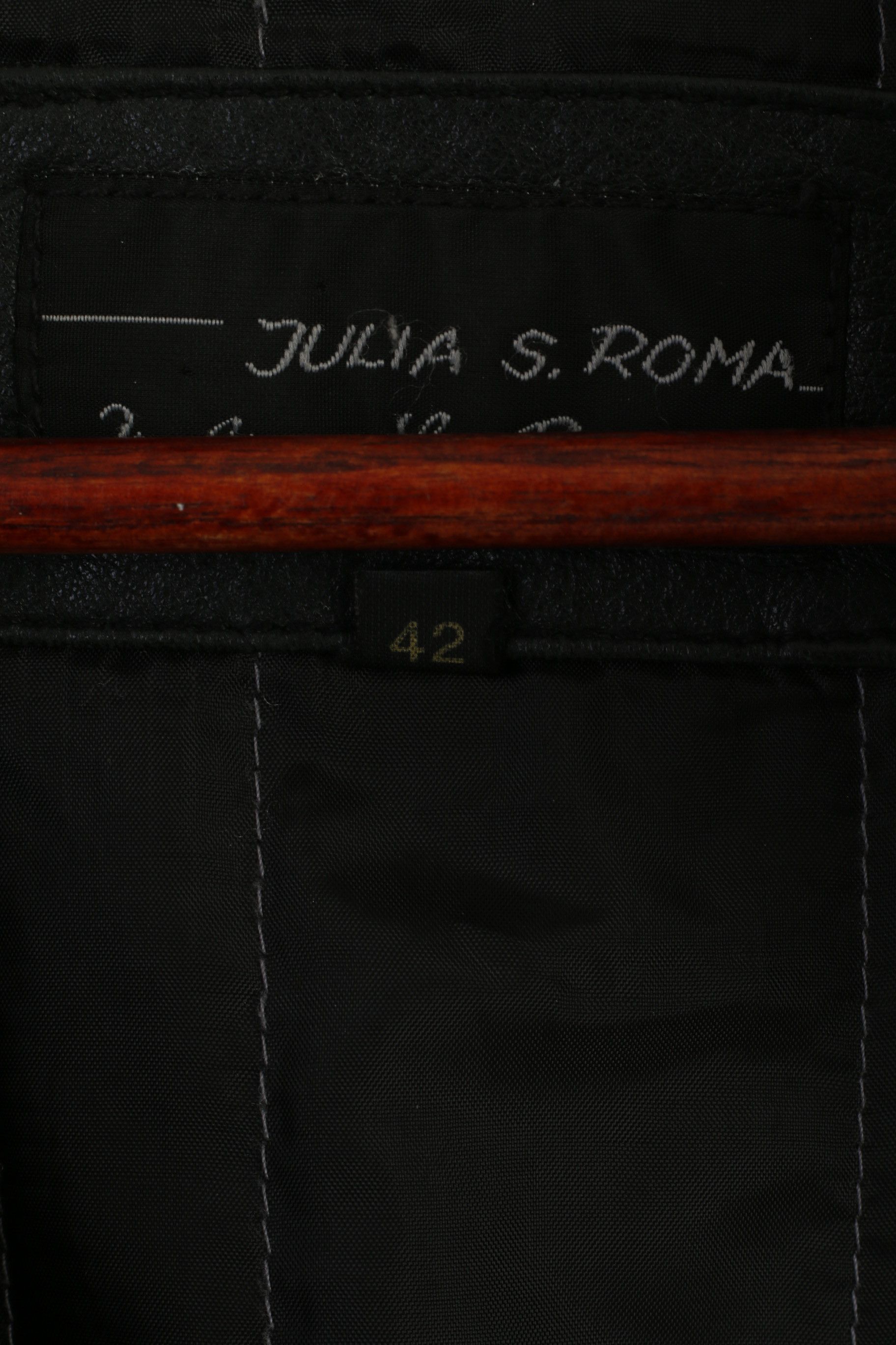 Vintage Julia S. Roma Women 42 L Jacket Vintage Black 7791 Size L / US 10 / IT 46 - 7 Thumbnail