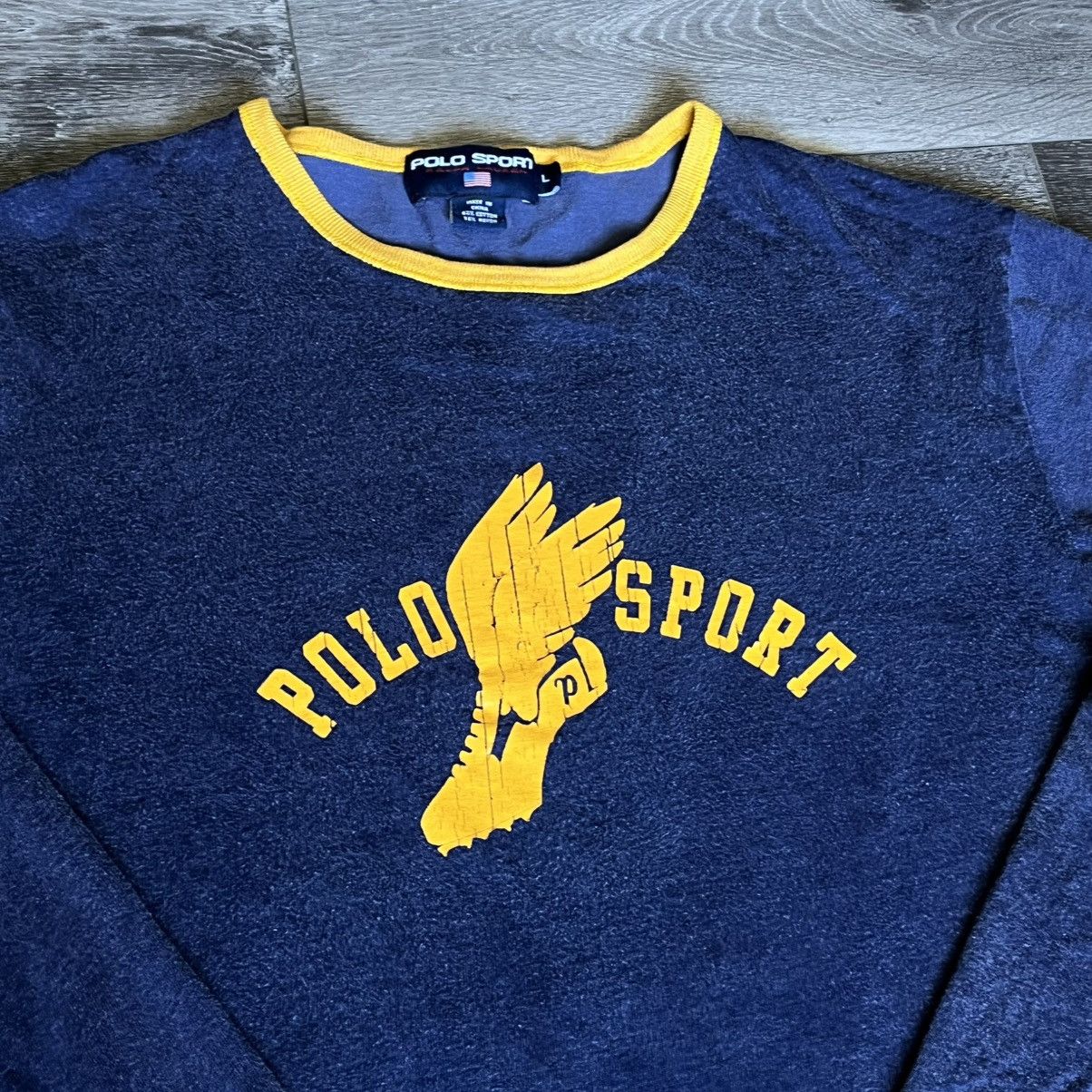 Polo Ralph Lauren Vintage 2000s Polo Ralph Lauren Sport P Wing Longsleeve Tee Size US L / EU 52-54 / 3 - 3 Thumbnail