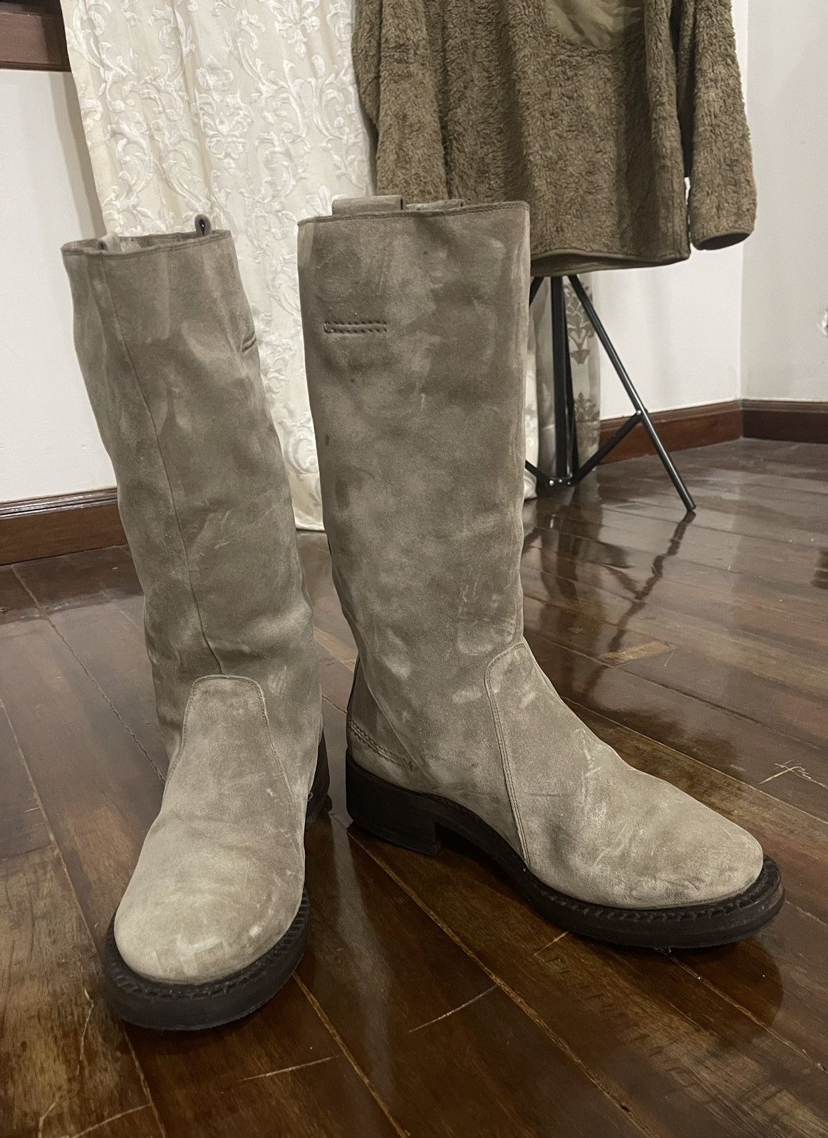 image of Vintage Dior Homme Cowboy Boots in Brown, Men's (Size 9)