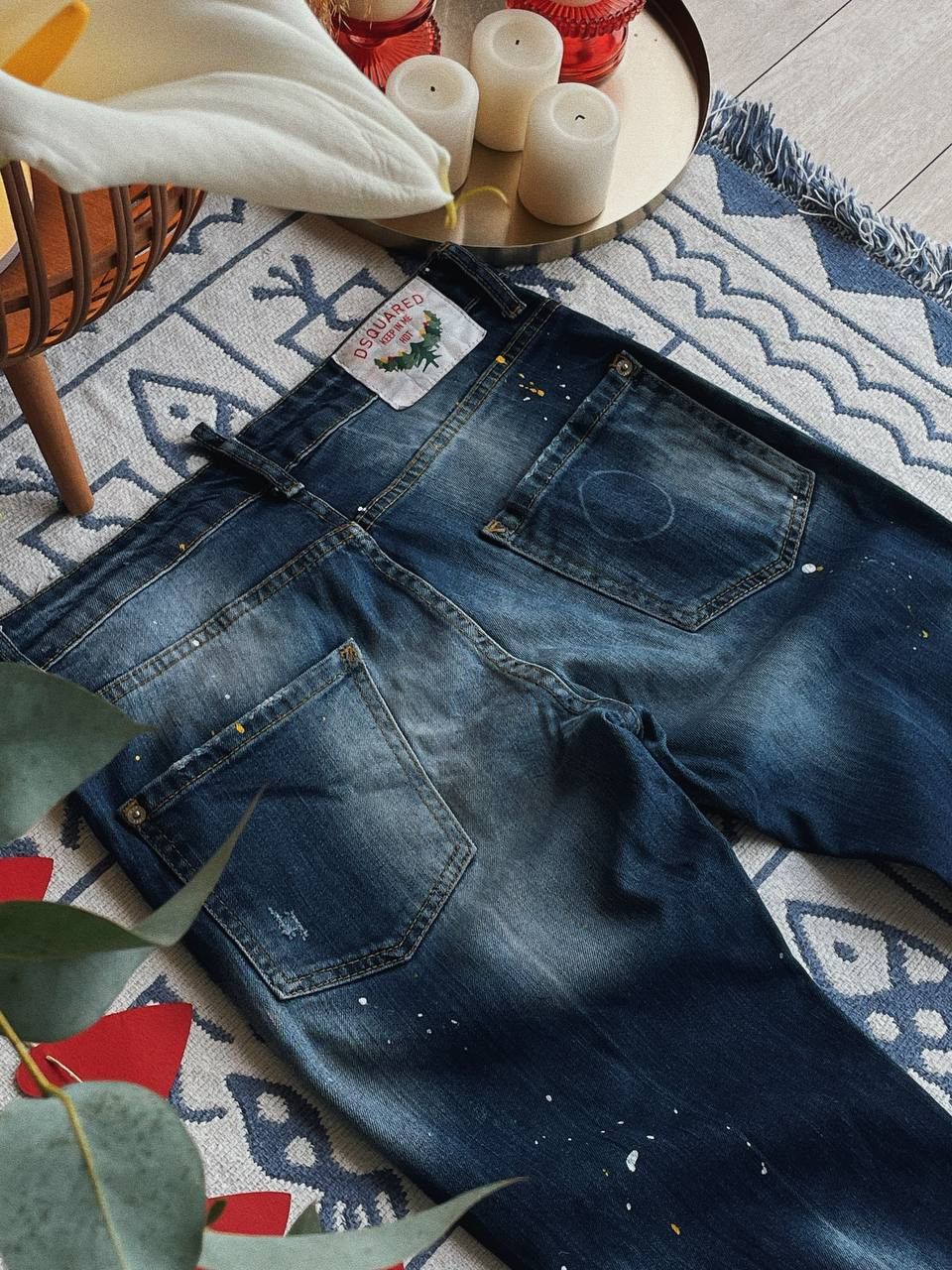 Dsquared2 Dsquared2 Jeans Blue Paint Distressed Size US 28 / EU 44 - 5 Thumbnail