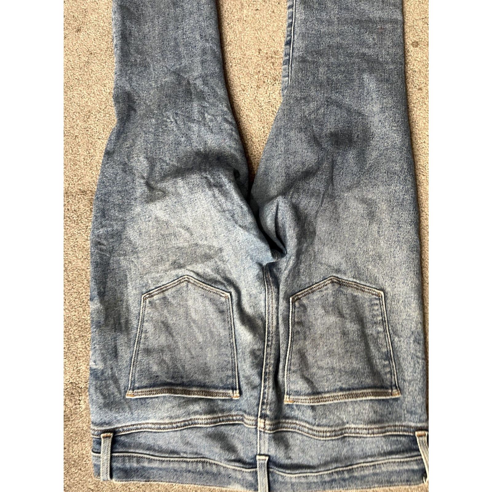 Gap Gap Jeans Women True Skinny Ankle Blue Wash Denim Stretch Pocket Zip Rise Mid Size 32 32 in 30.5 in Inseam Light Wash Size 24" / US 00 / IT 34 - 4 Thumbnail