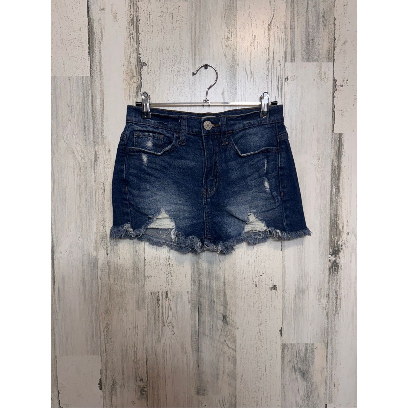 Other SO Vintage Stretch Denim Shorts 3/25W | High Rise Distressed Size 25" / US 0 / IT 36 - 1 Thumbnail