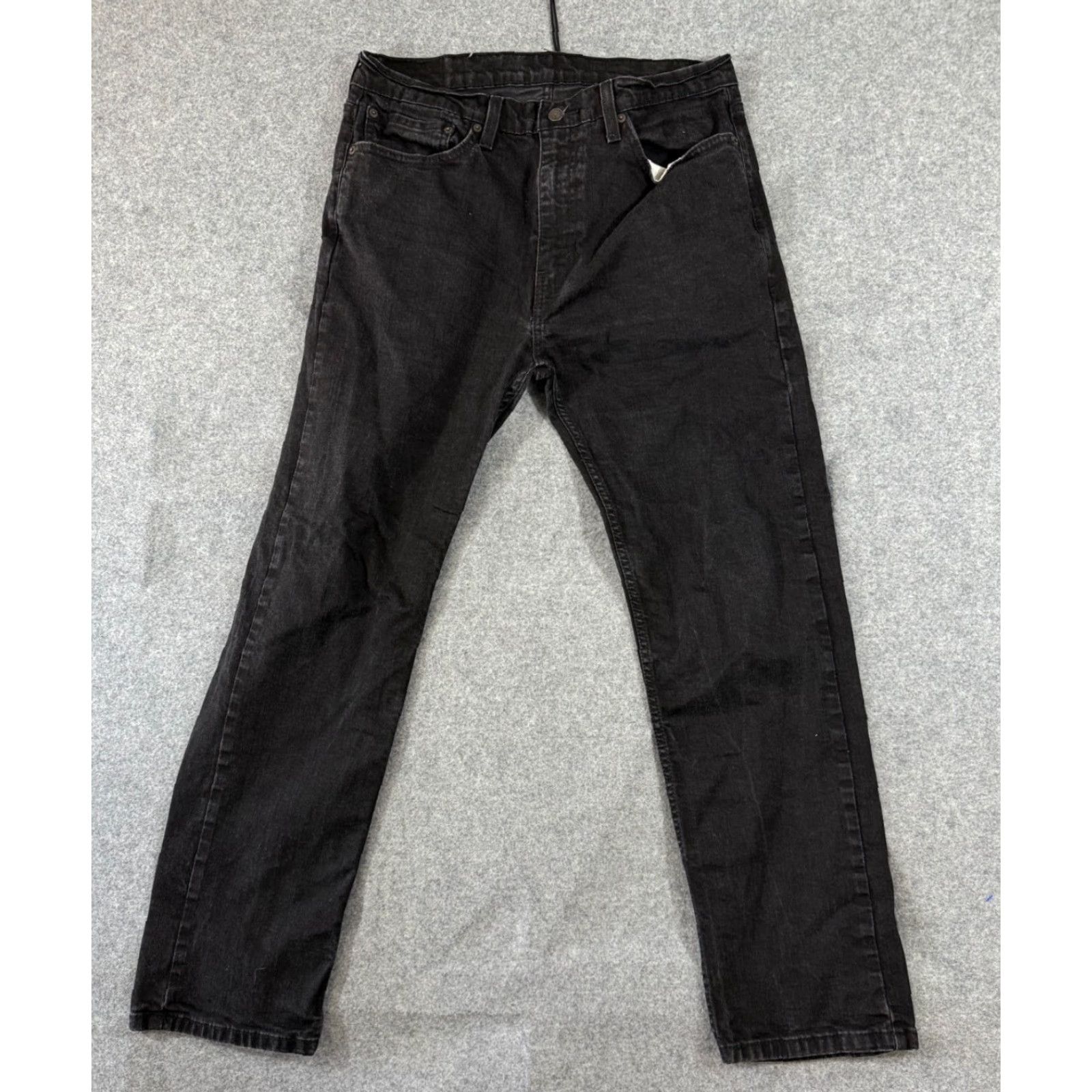 Levi's VINTAGE Levi’s 505 Jeans Mens 36x32 Black Denim Straight Leg Stretch 5-Pocket Design Streetwear 505 Model Mens Jeans Size US 36 / EU 52 - 2 Thumbnail