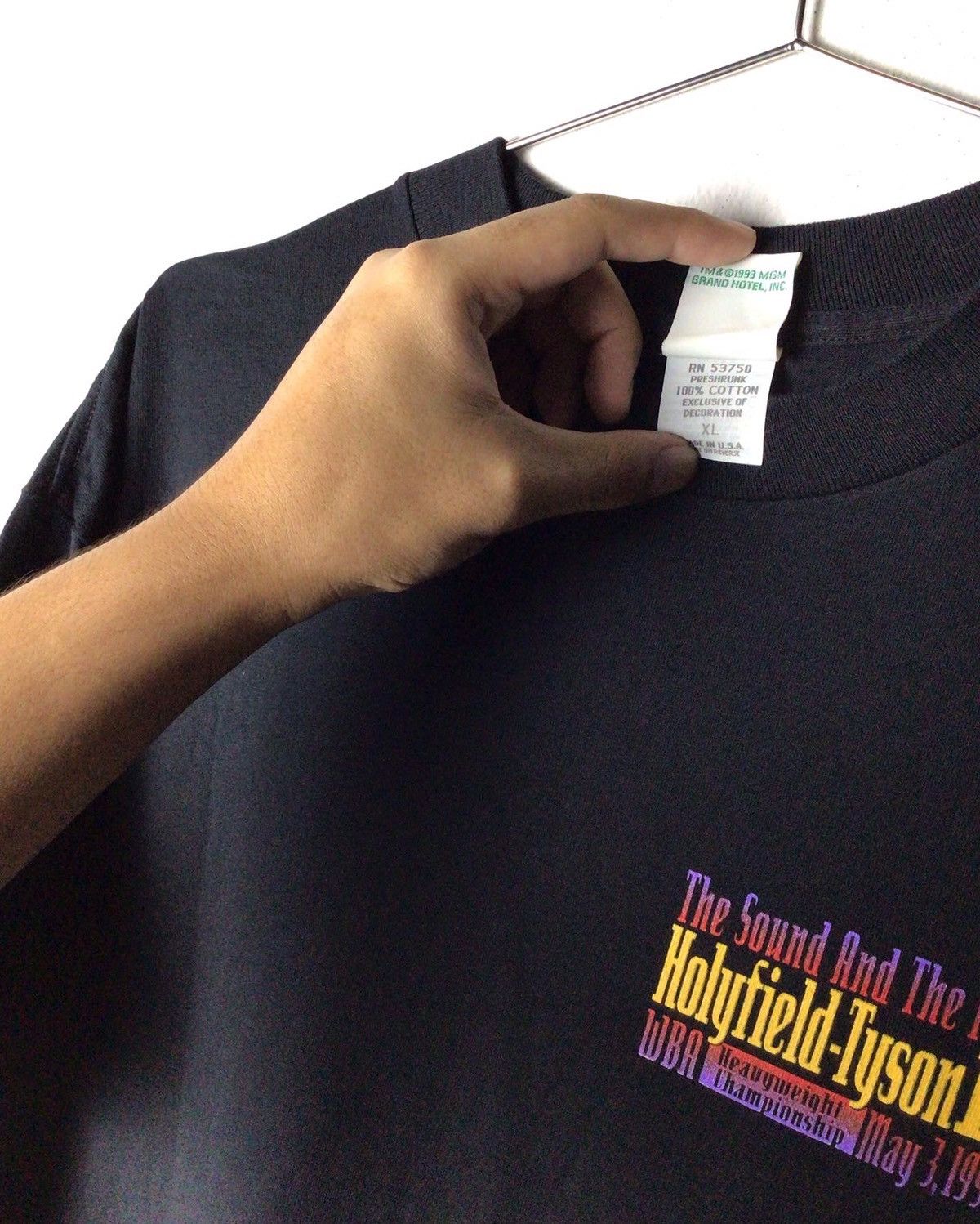 Rap Tees × Vintage Tyson VS Holyfield WBA 1997 Size US XL / EU 56 / 4 - 5 Thumbnail