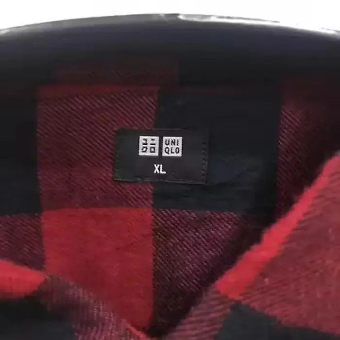Flannel Japanese Brand Uniqlo Shirt Button Up Plaid Tartan Flannel Size US XL / EU 56 / 4 - 4 Thumbnail