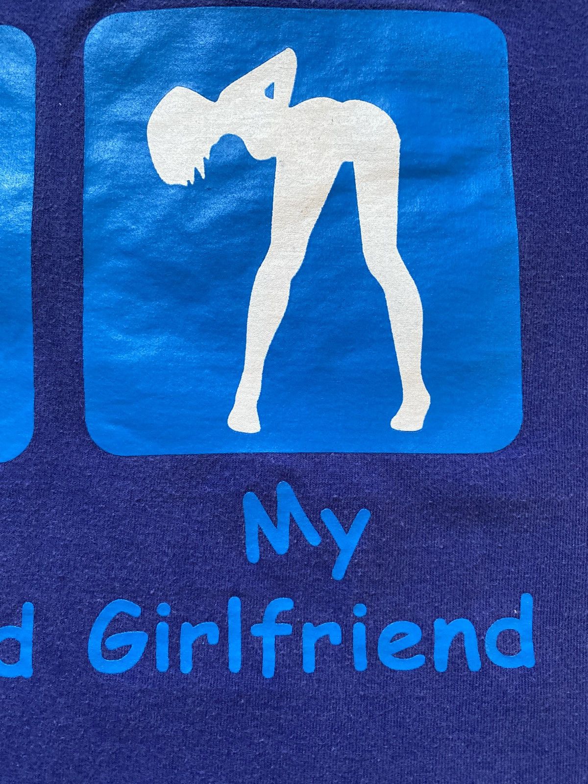 Vintage Vintage Y2K Humor Your Girlfriend My Girlfriend Tees T Shirt Size US L / EU 52-54 / 3 - 6 Thumbnail