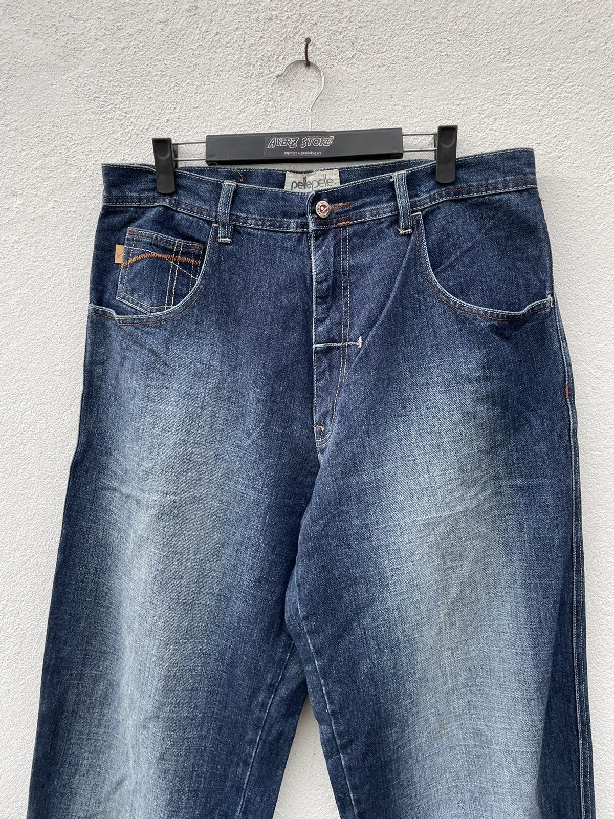 JNCO × Pelle Pelle Vintage Y2K Pelle Pelle Baggy Denim Jeans Size US 35 - 2 Thumbnail