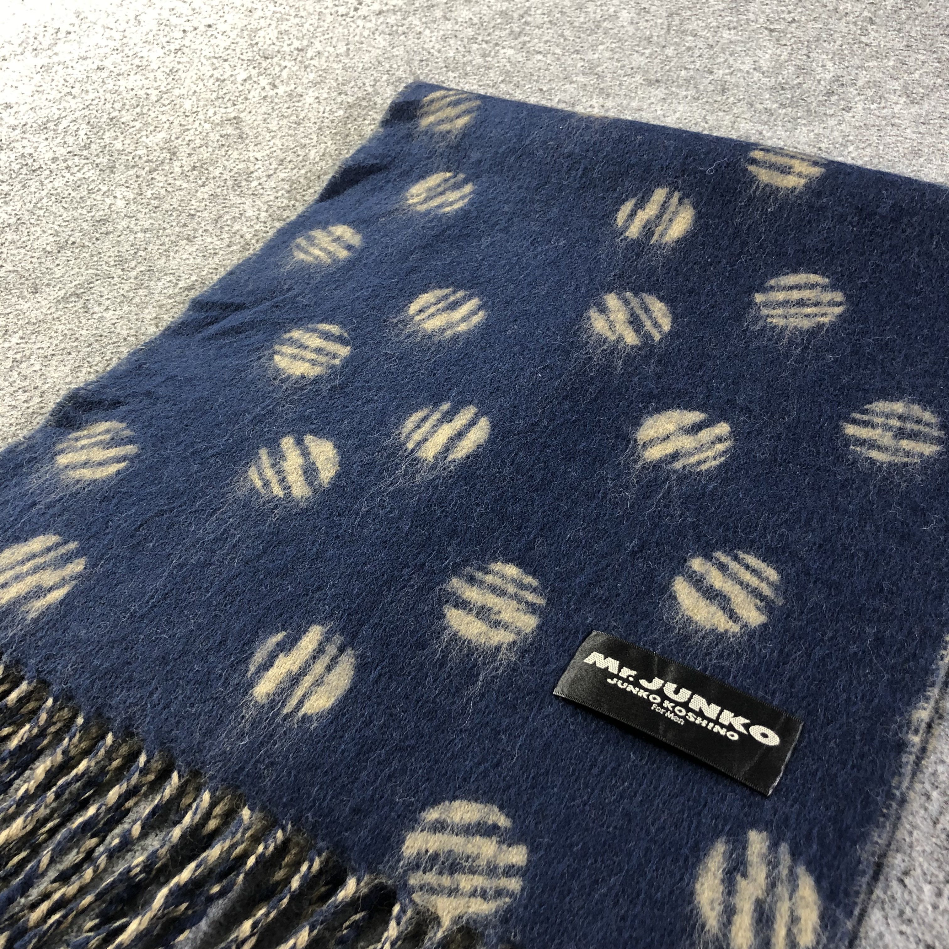 Mr. Junko Mr. Junko Wool Scarf Muffler V1149 Size ONE SIZE - 3 Thumbnail