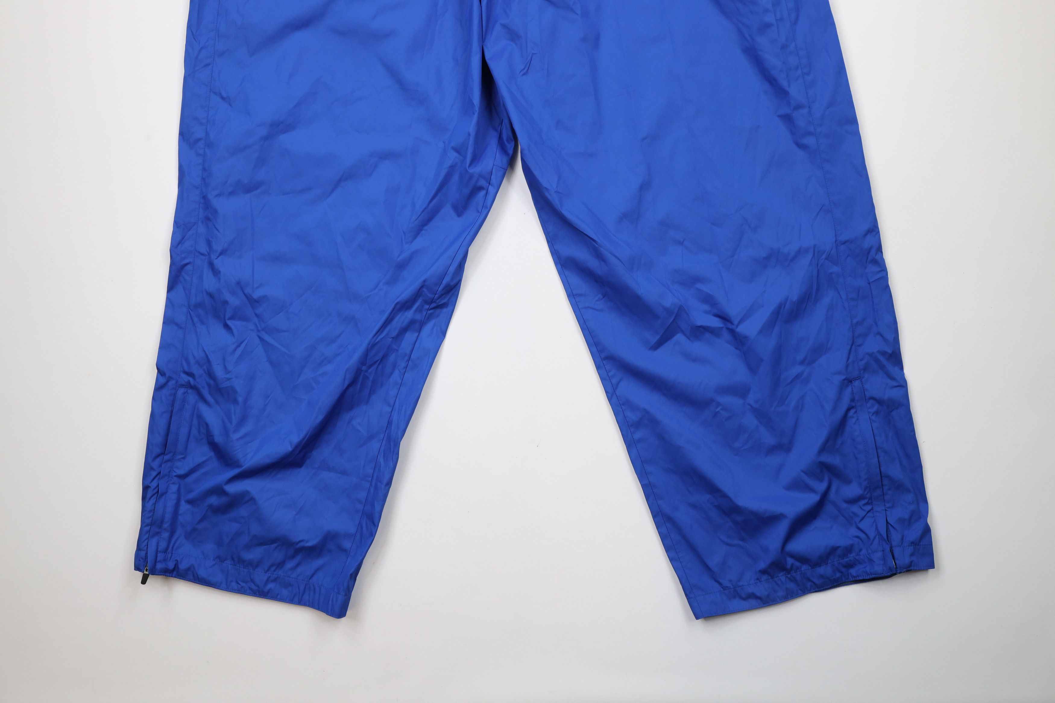 Nike × Vintage Nike Storm Fit Mini Swoosh Wide Leg Rain Pants Royal Blue Size US 44 / EU 60 - 13 Thumbnail