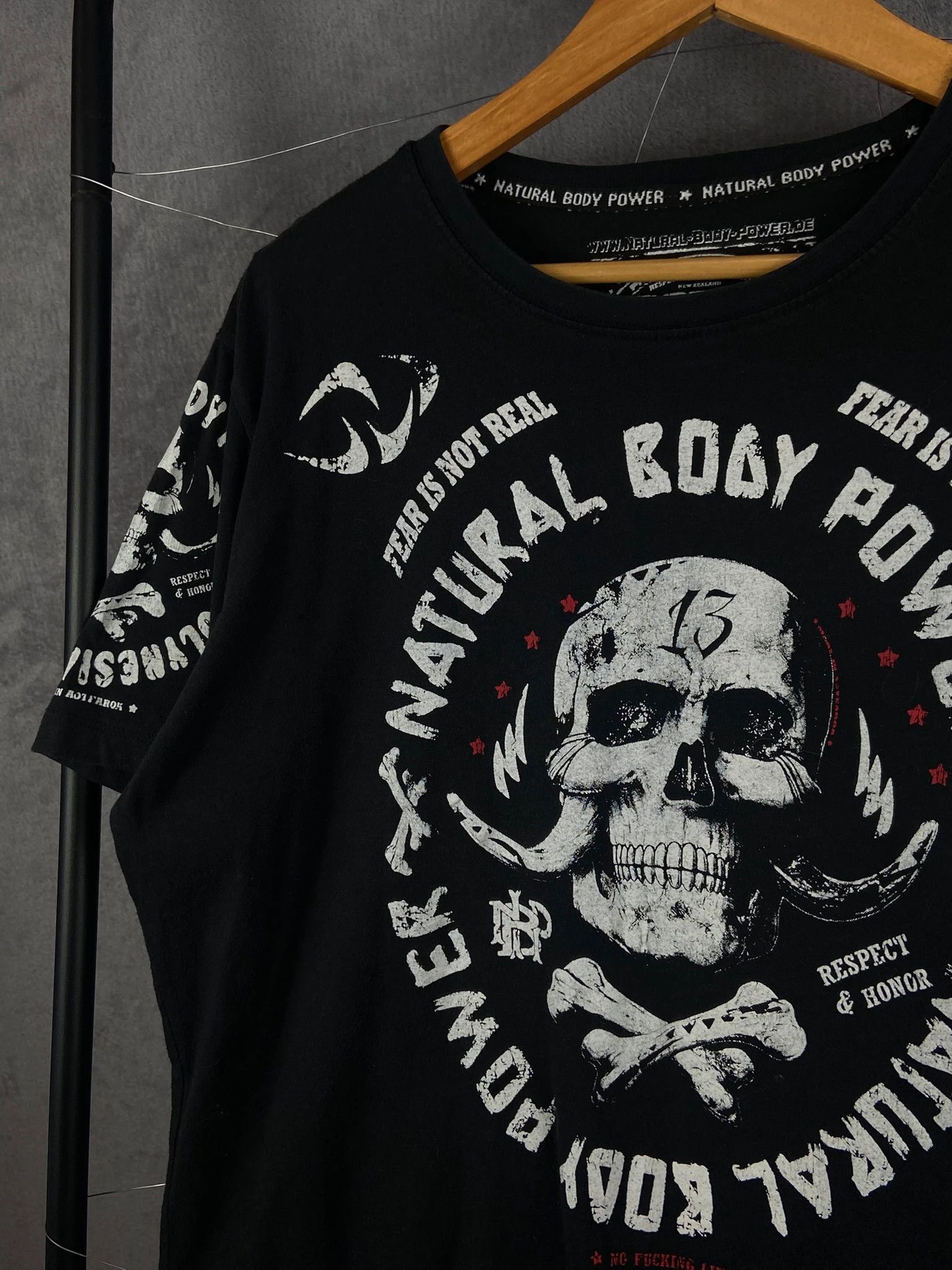 Affliction Affliction Skull Graphic Tee Natural Body Power L Size US L / EU 52-54 / 3 - 2 Thumbnail