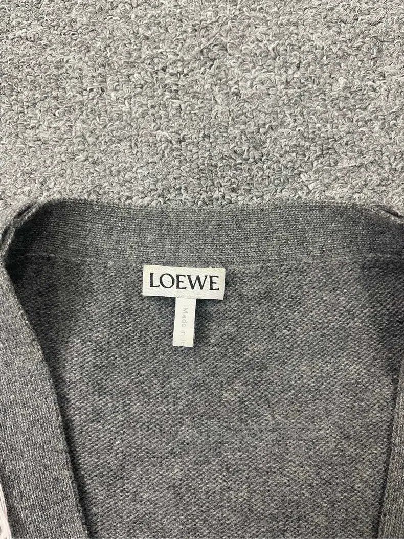 Loewe LOEWE Classic logo embroidered cardigan knit sweater, blac Size XS / US 0-2 / IT 36-38 - 3 Thumbnail