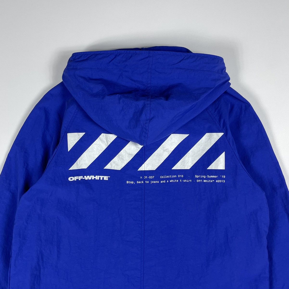 Off-White Off-White Logo Windbreaker Coat Full-length jackets Size US S / EU 44-46 / 1 - 20 Thumbnail