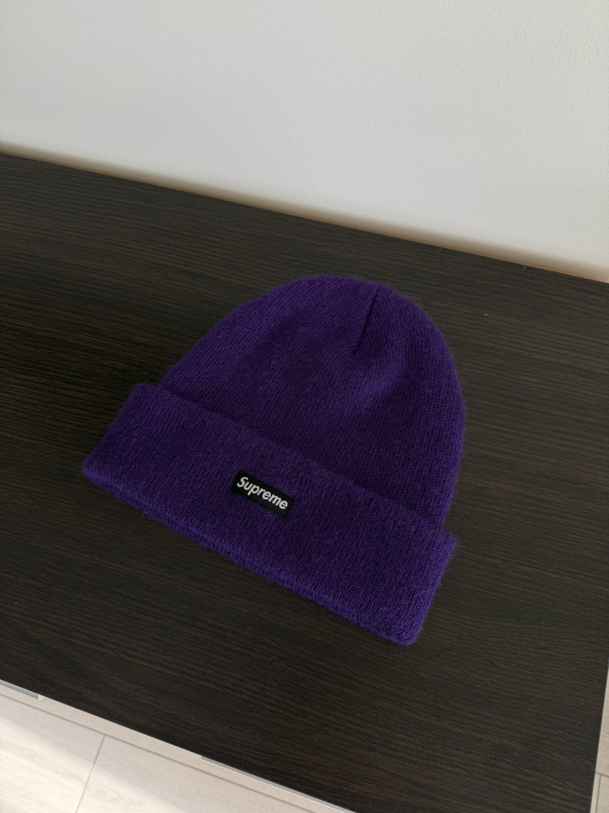 Supreme Supreme mohair wool beanie FW18 purple hat Size ONE SIZE - 13 Thumbnail