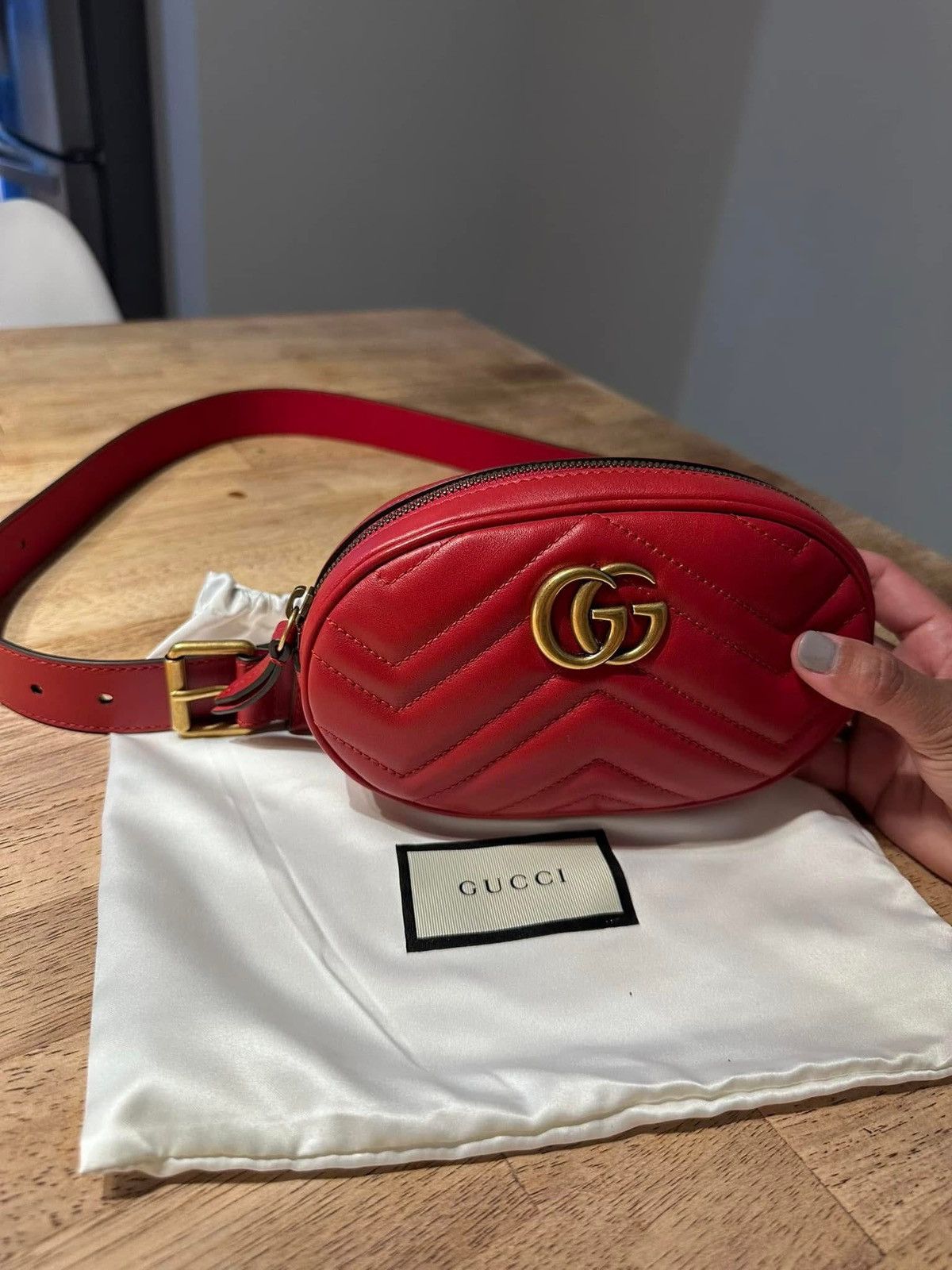 Gucci Gucci GG Marmont Matelassé Belt Bag Size ONE SIZE - 1 Thumbnail