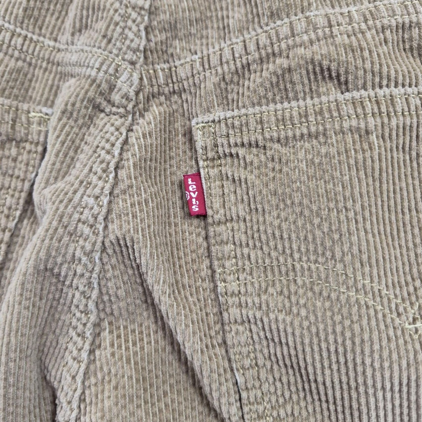 Levi's Levi's Pants Mens 32x30 Beige Corduroy Straight Leg 5 Pocket Khaki Casual Fall Size US 32 / EU 48 - 6 Thumbnail